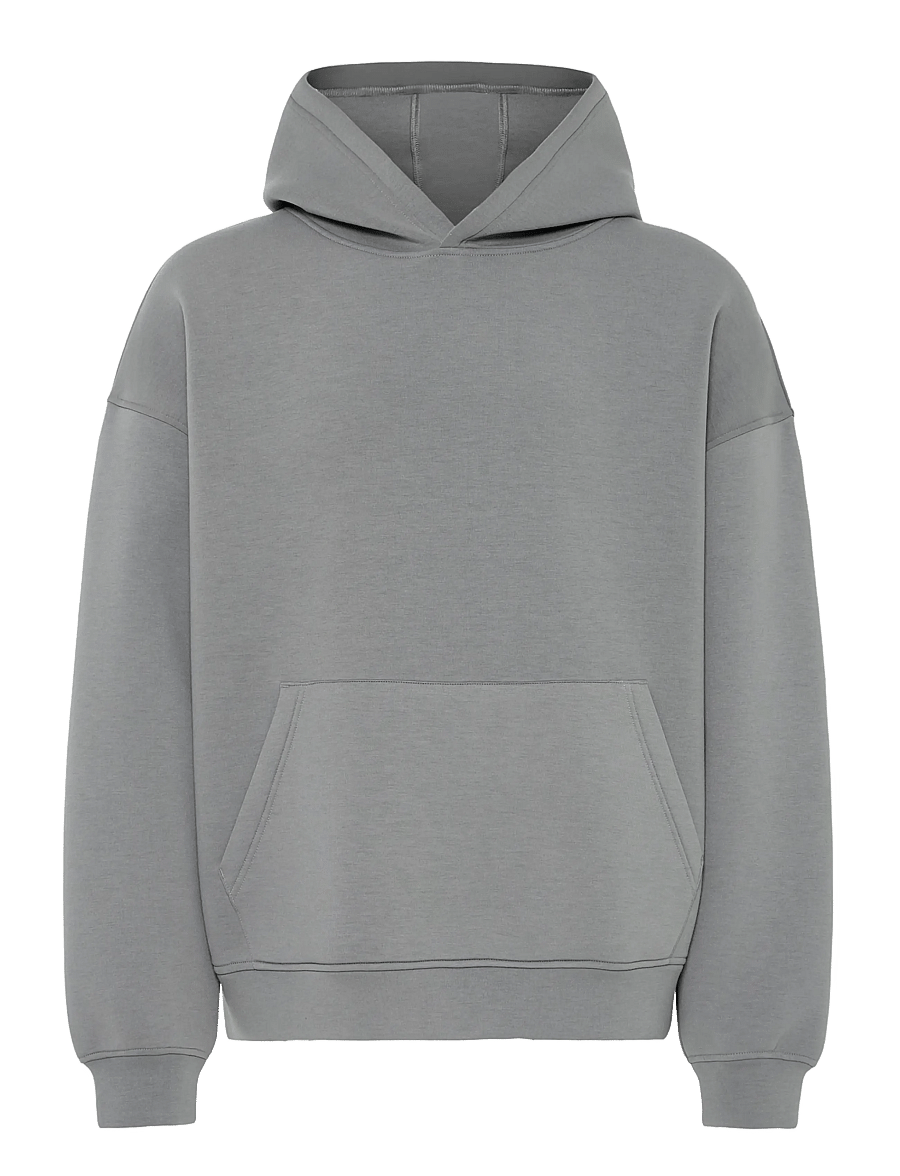 Blend - BHKEIRAN SCUBA HOOD SWEAT - hættetrøjer - gray matter - 1
