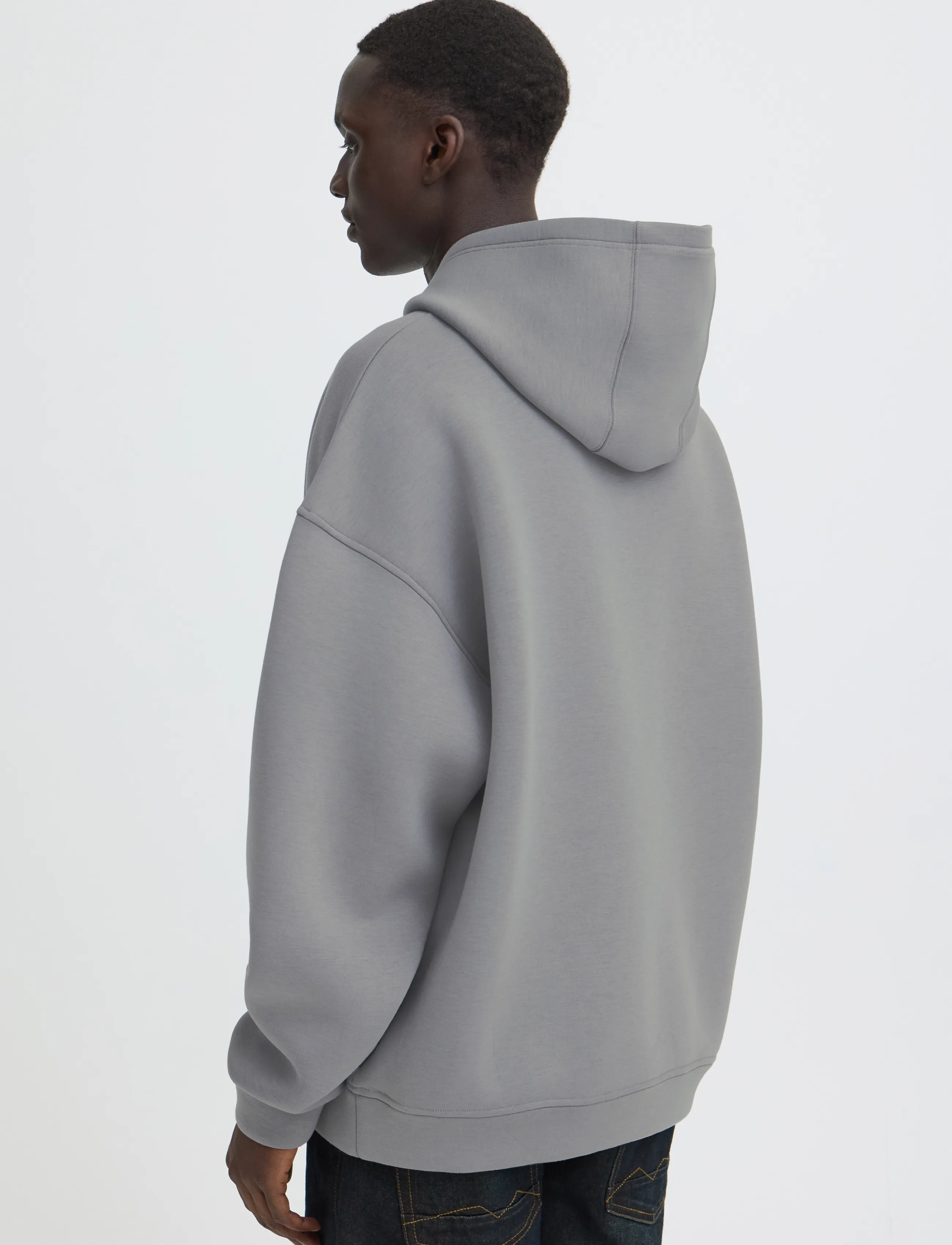 Blend - BHKEIRAN SCUBA HOOD SWEAT - hættetrøjer - gray matter - 3
