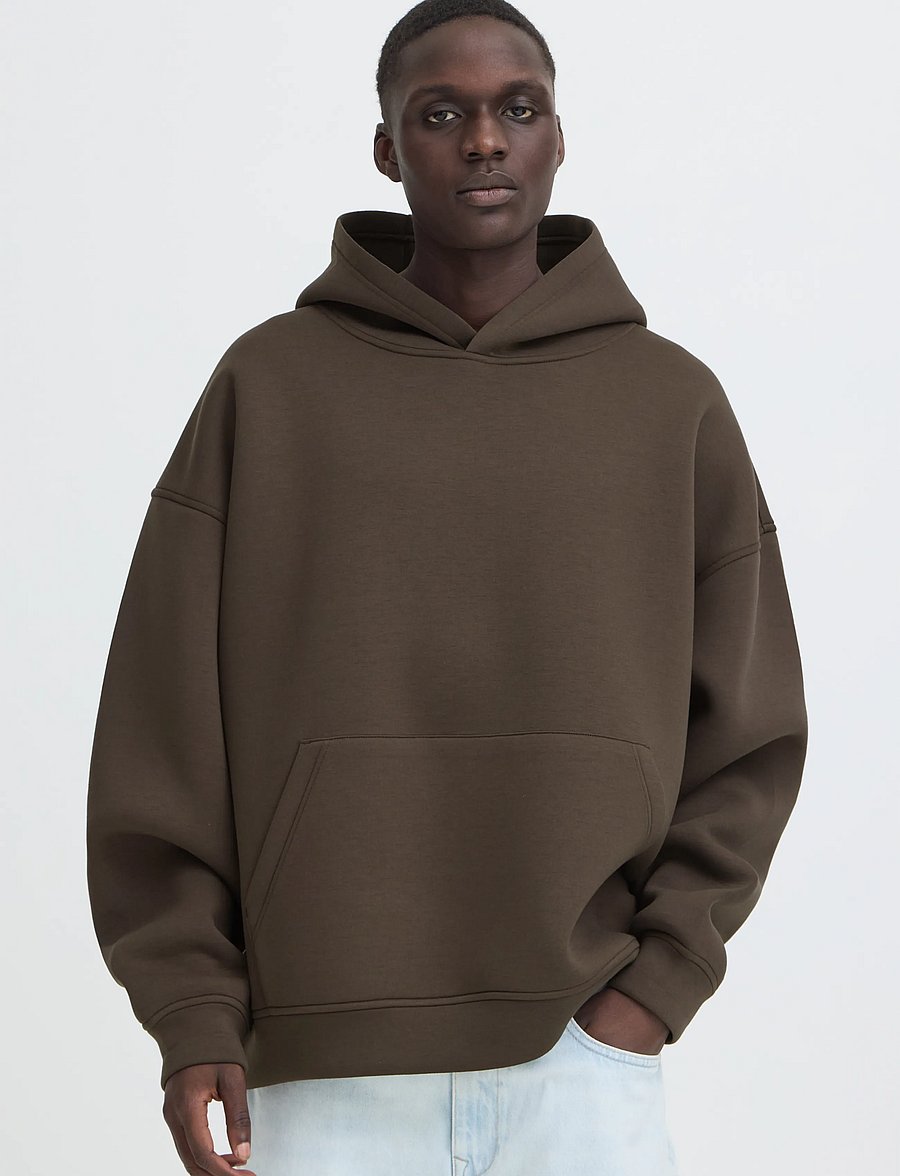 Blend - BHKEIRAN SCUBA HOOD SWEAT - turkish coffee - 5
