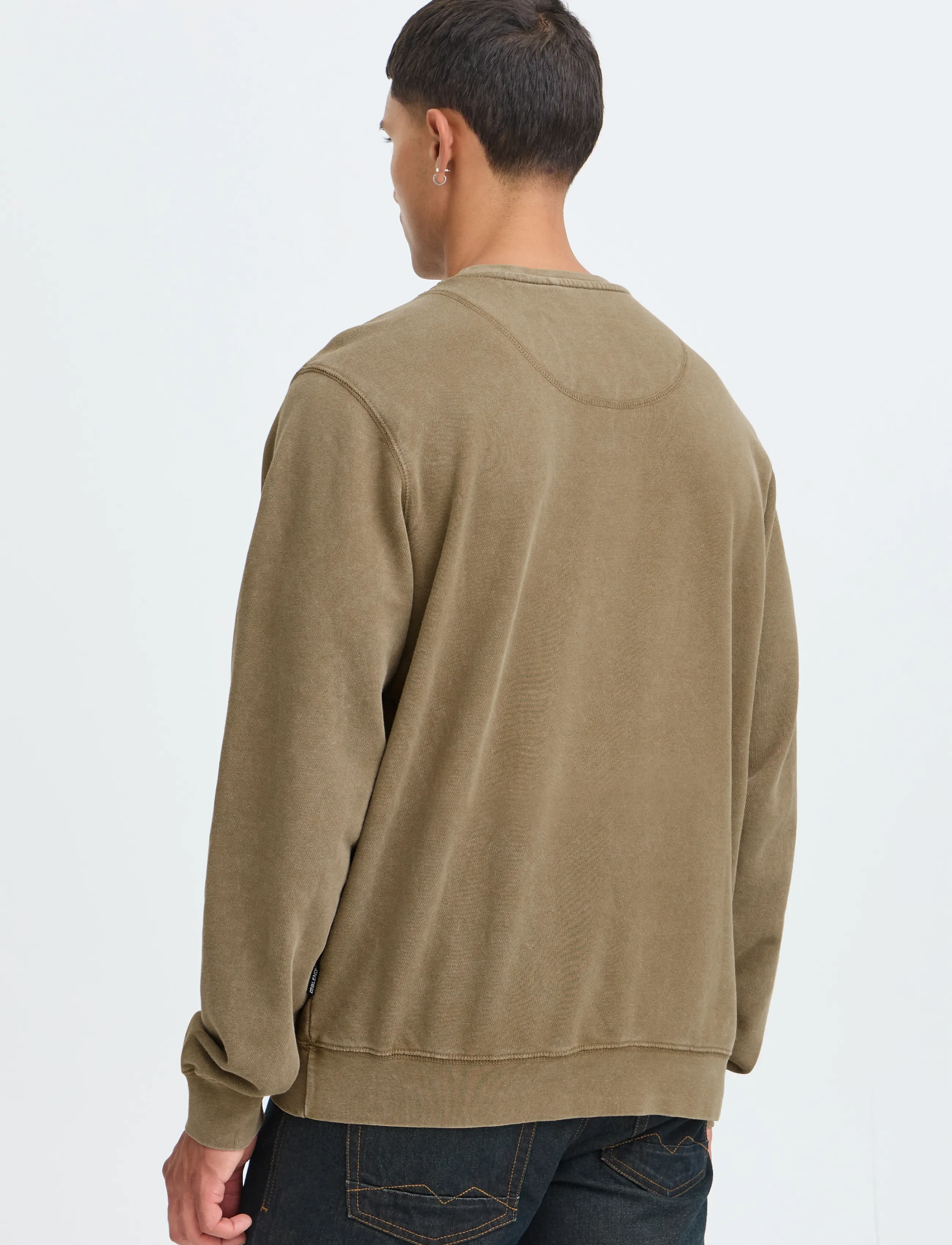 Blend - BHKHARI WASH CREW SWEAT - kollektioner - kangaroo - 3