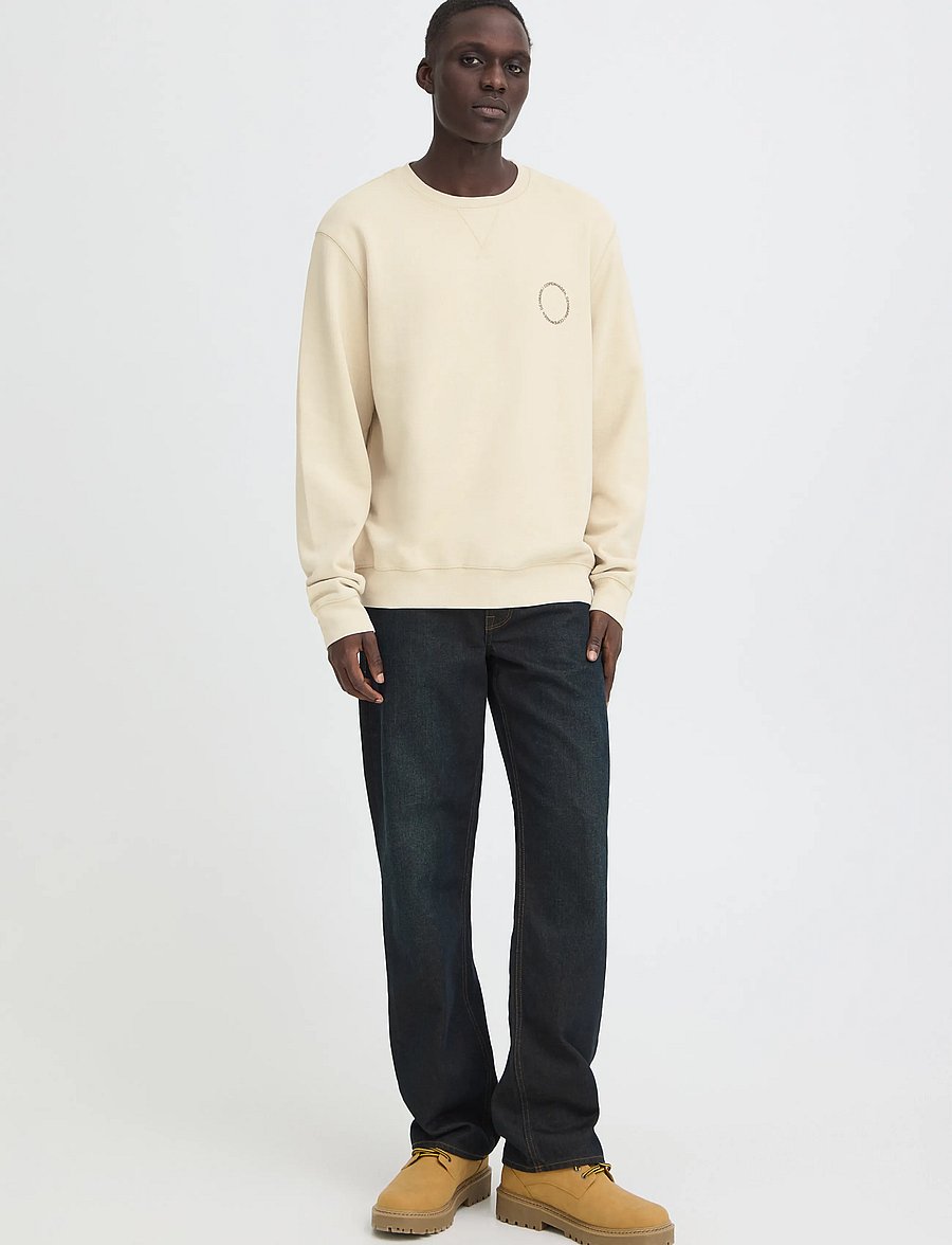 Blend - BHKHARI WASH CREW SWEAT - oyster gray - 0