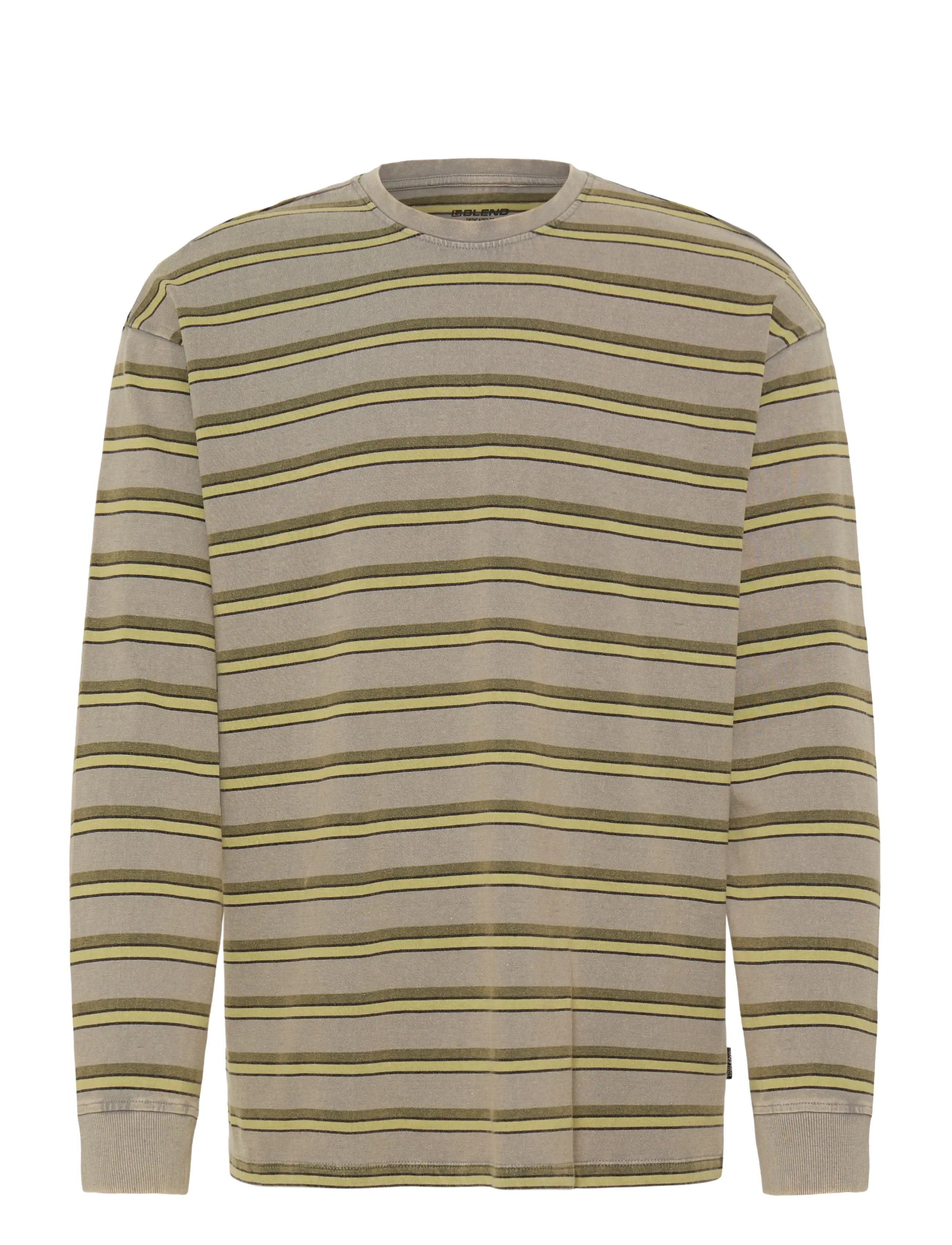 Blend - BHKARSYN WASH STRIPE L/S TEE - gray matter - 1