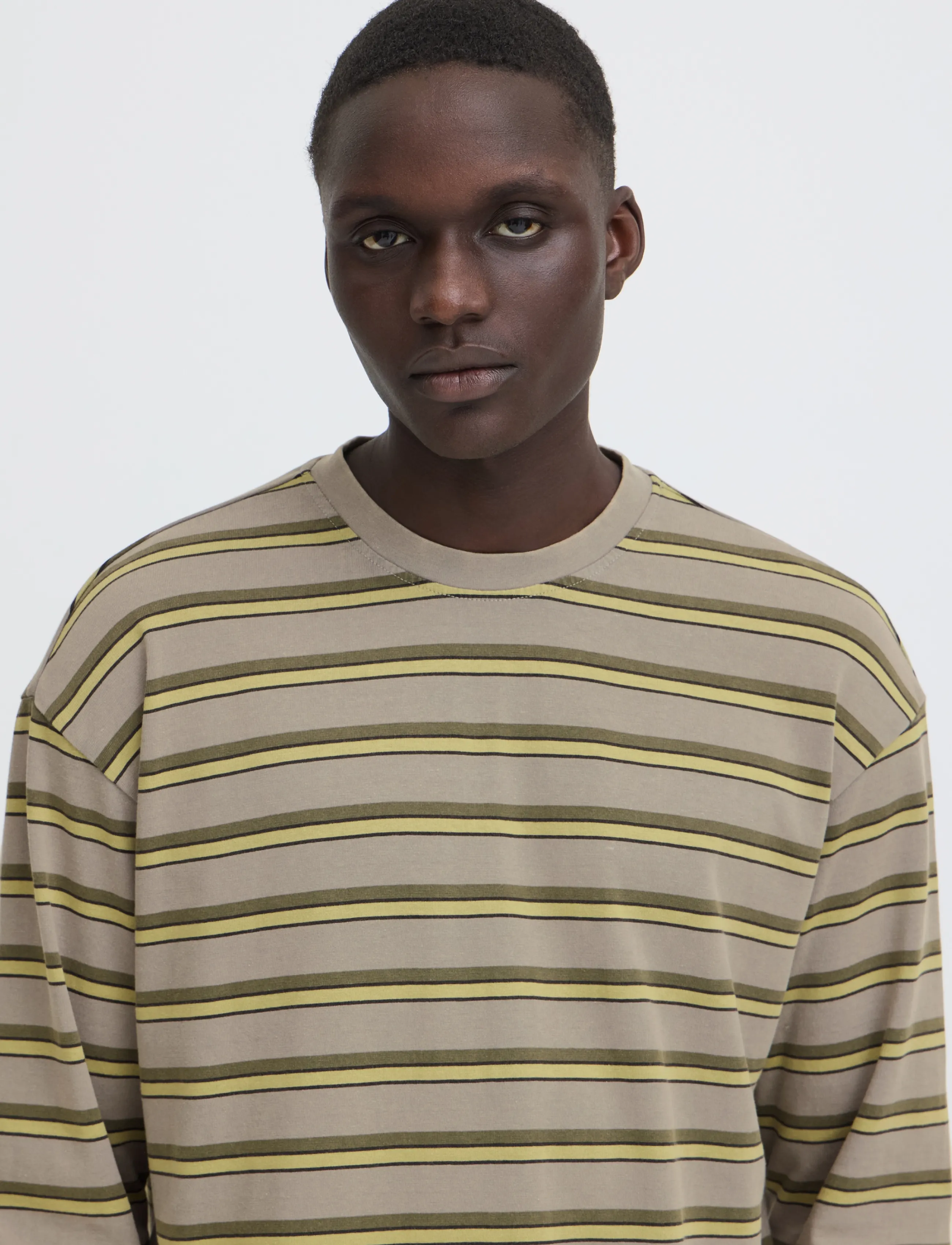 Blend - BHKARSYN WASH STRIPE L/S TEE - gray matter - 4