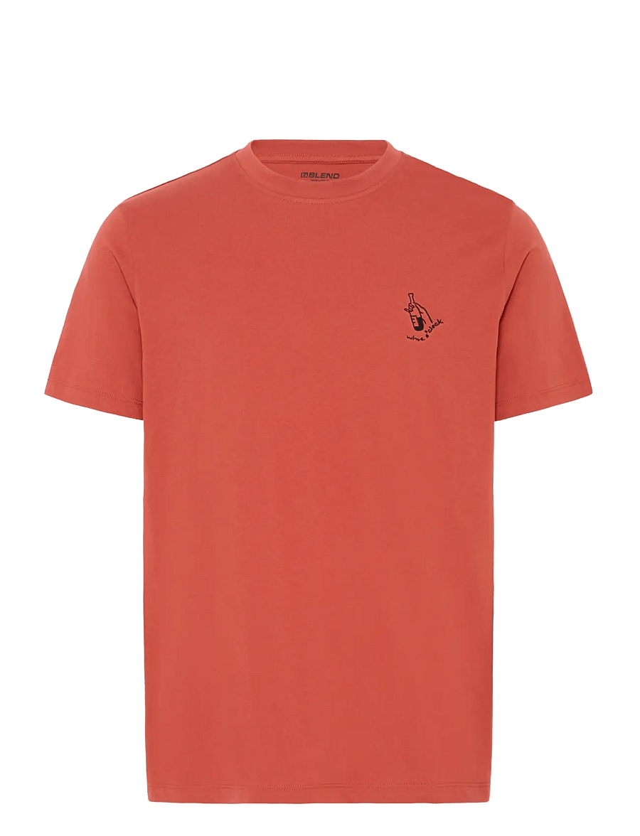 Blend - BHKAZ S/S EMB TEE - cinnabar - 1