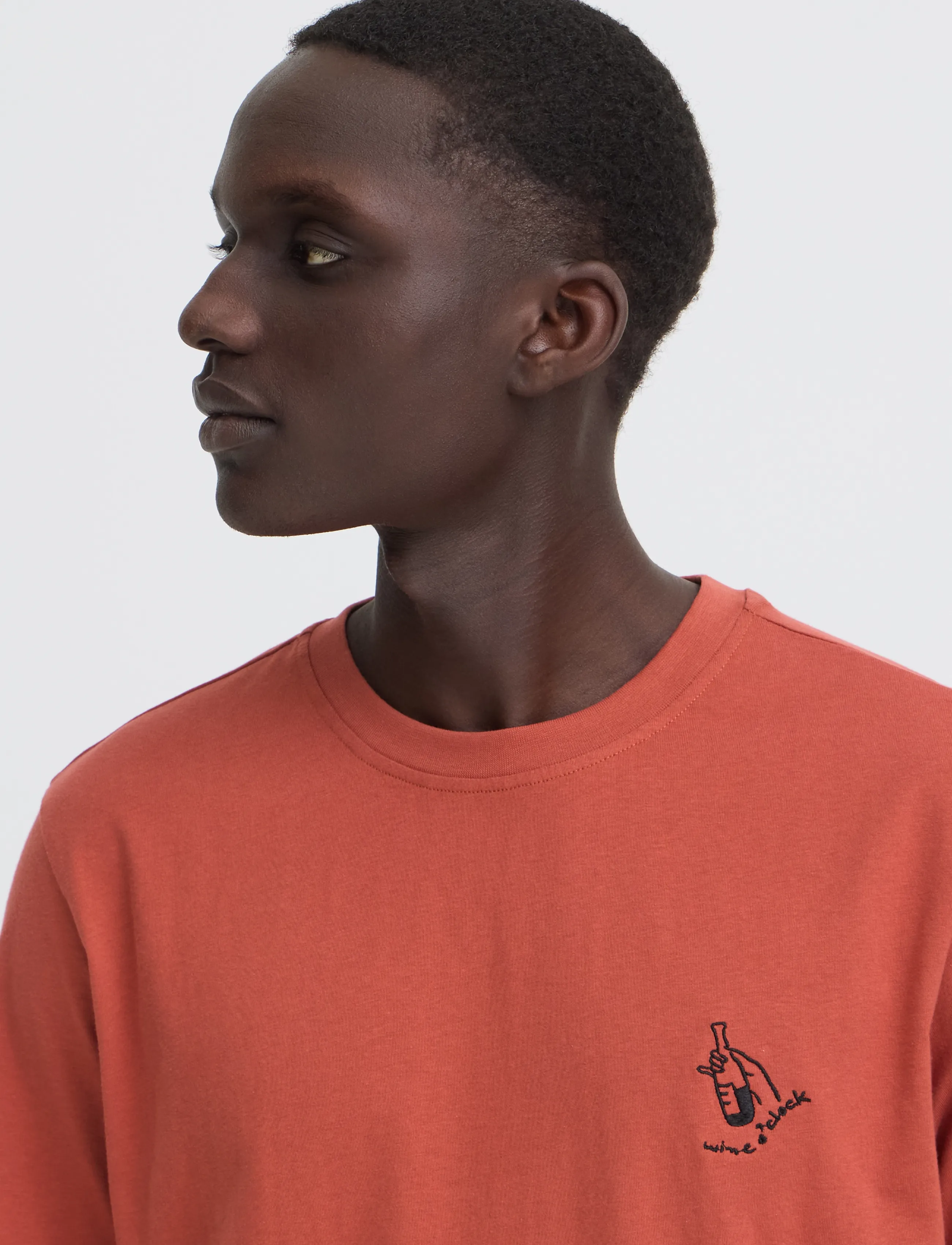 Blend - BHKAZ S/S EMB TEE - cinnabar - 4
