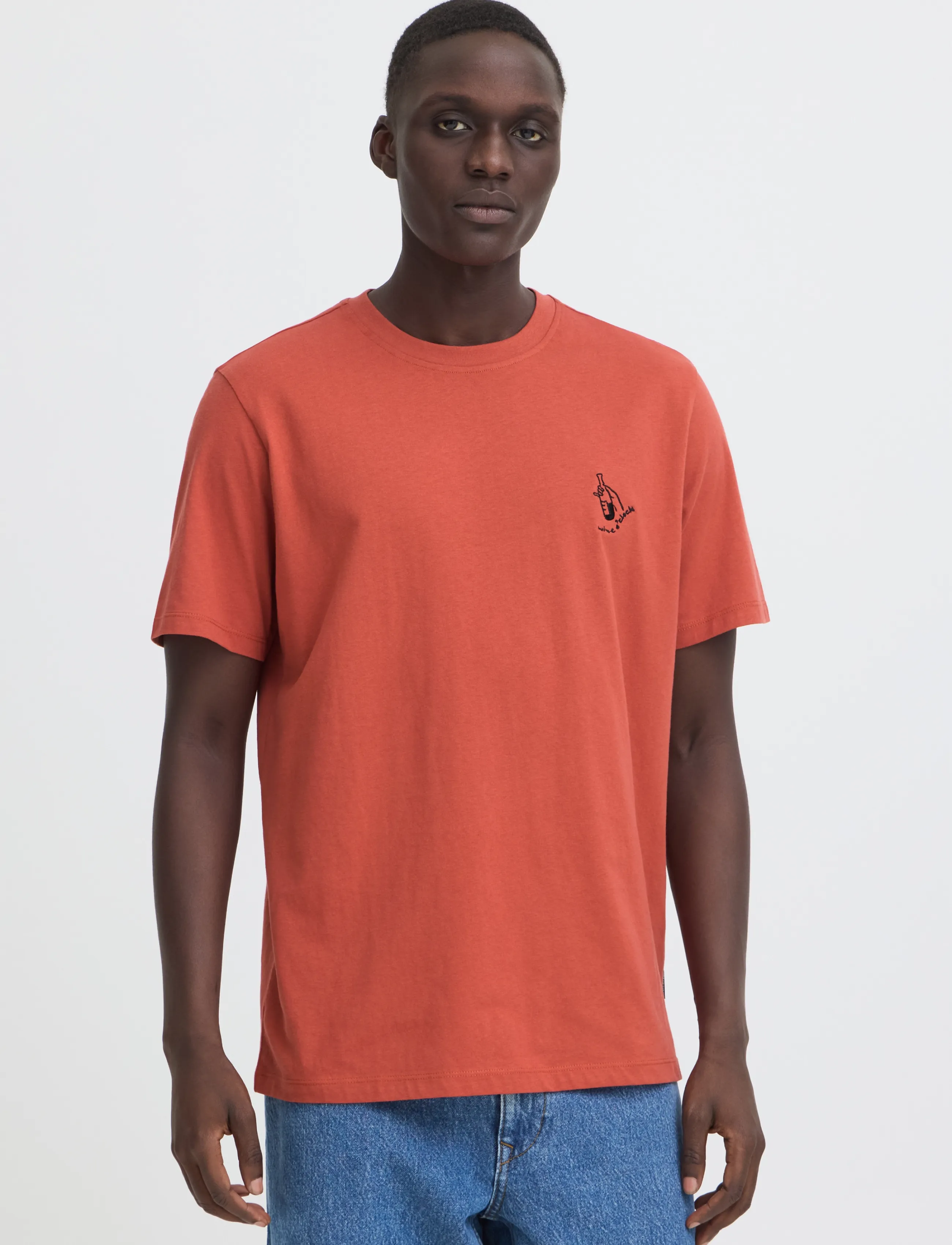 Blend - BHKAZ S/S EMB TEE - cinnabar - 5