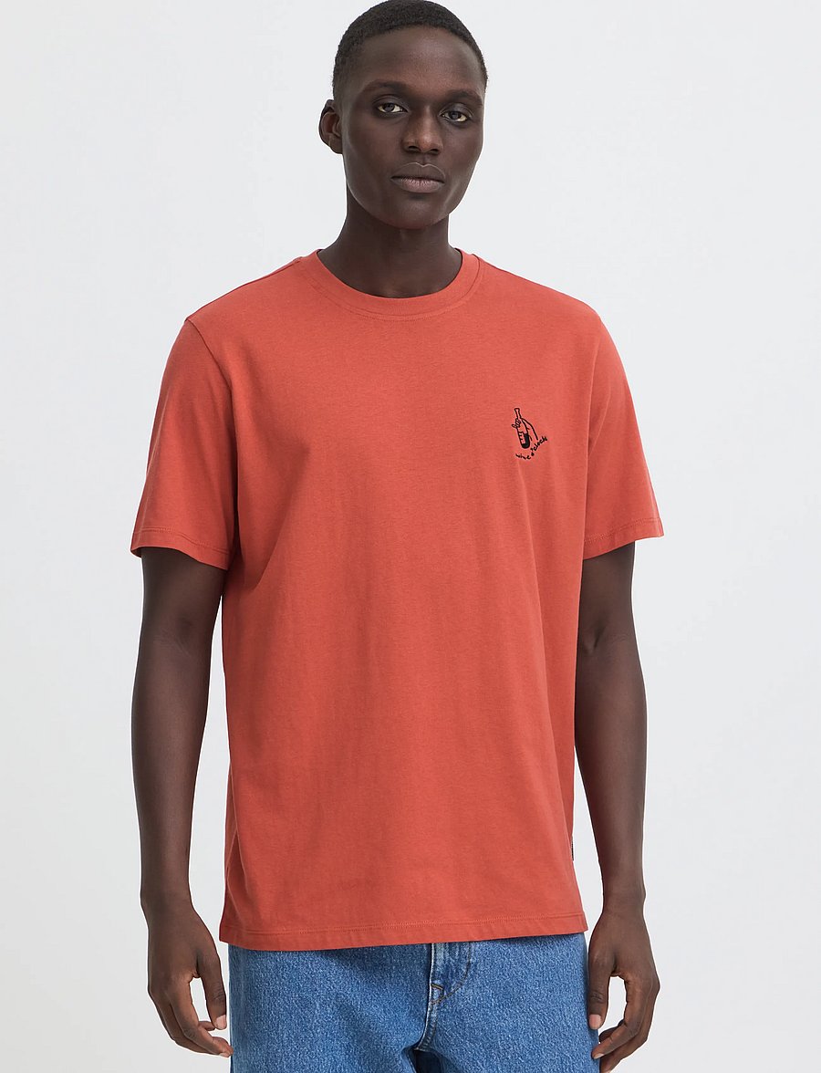 Blend - BHKAZ S/S EMB TEE - cinnabar - 5