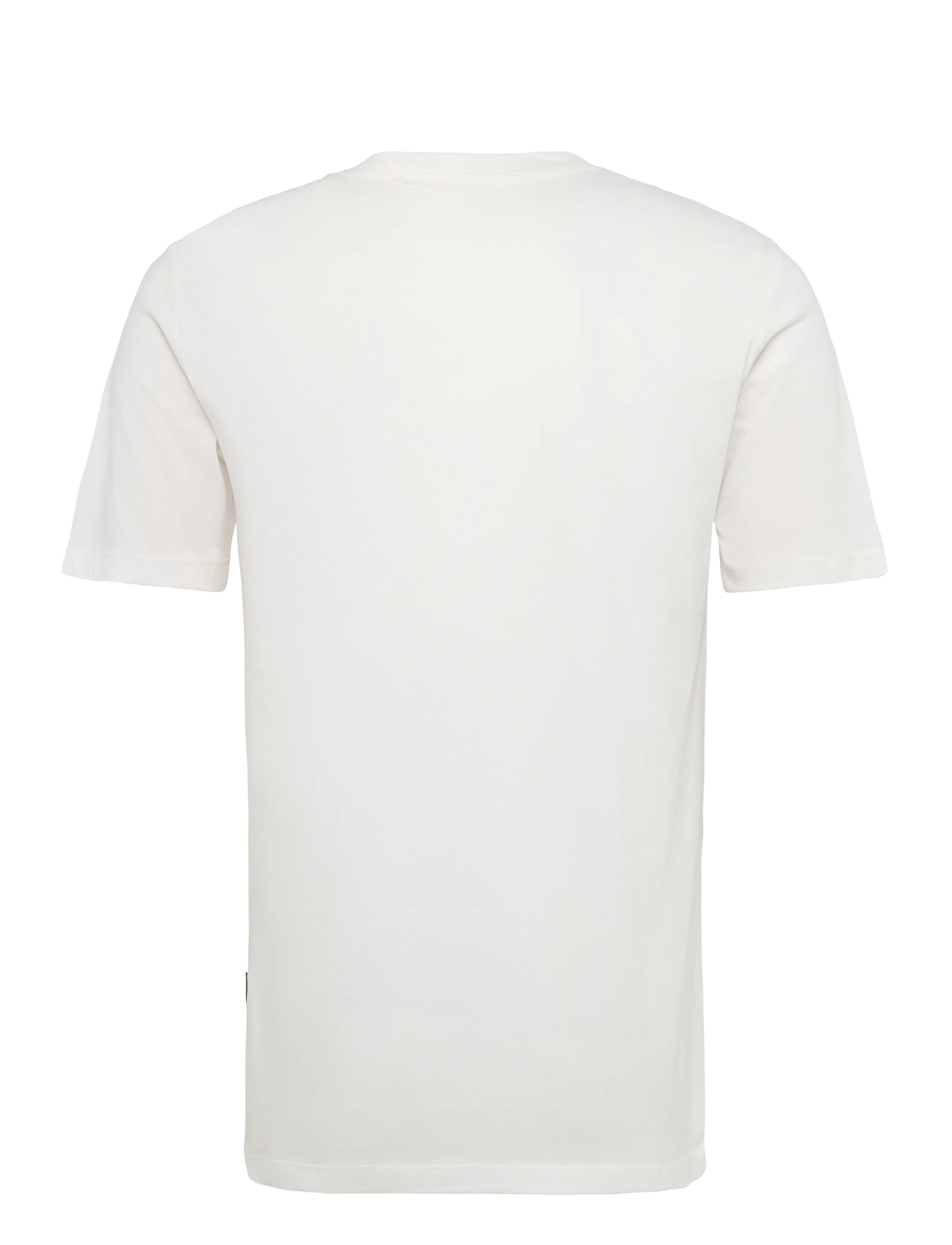 Blend - BHKAZ S/S EMB TEE - kortärmade t-shirts - snow white coffee - 1