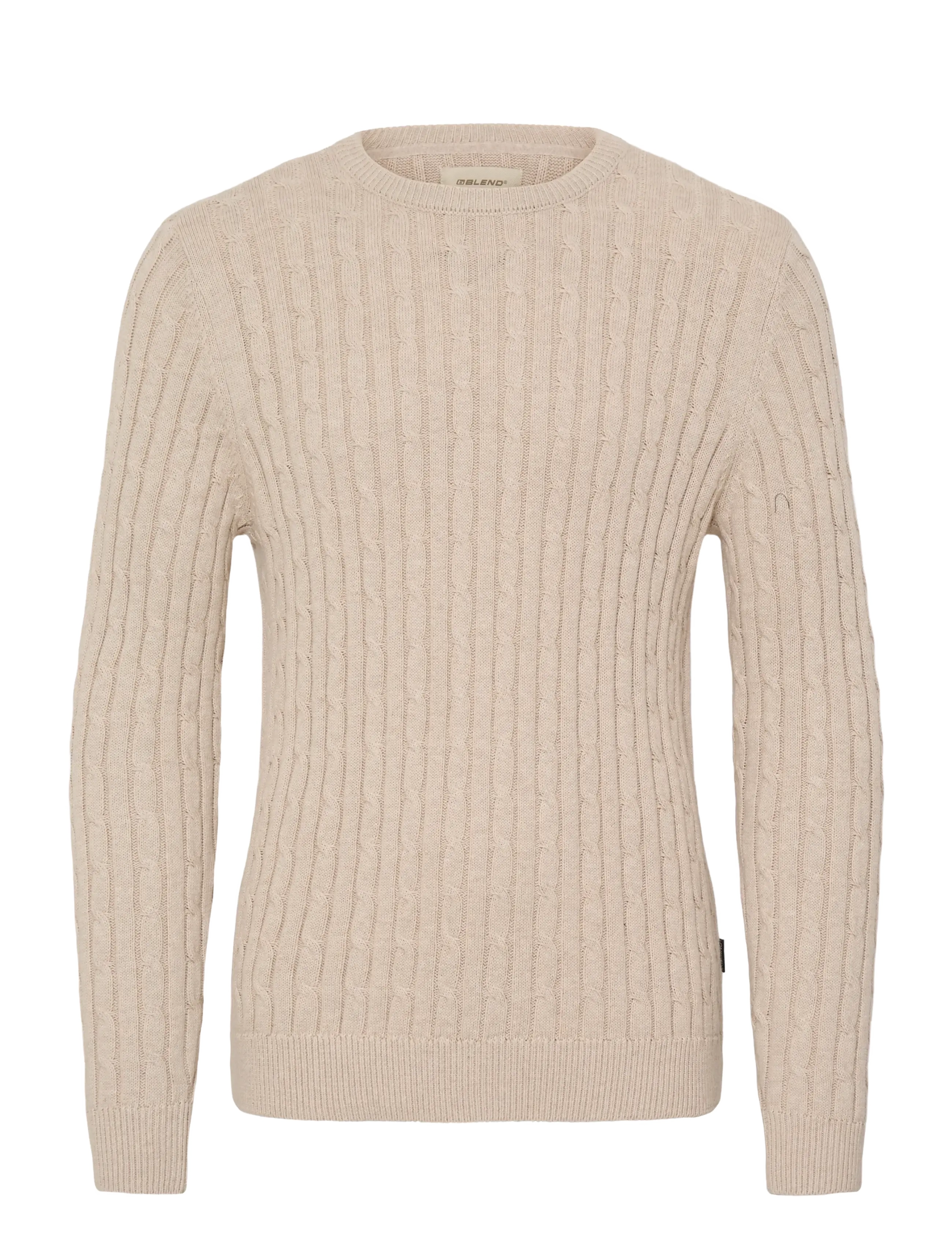 Blend BHCURT PULLOVER - Kleidung - CROCKERY MELANGE / beige