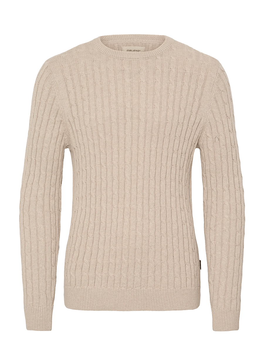 Blend - BHCURT PULLOVER - round necks - crockery melange - 1
