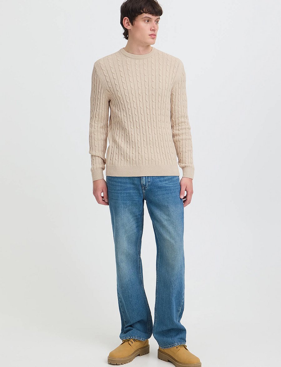 Blend - BHCURT PULLOVER - round necks - crockery melange - 0