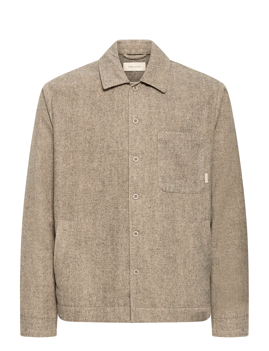 Blend - BHELJAS OVERSHIRT - frühlingsjacken - crockery melange - 1