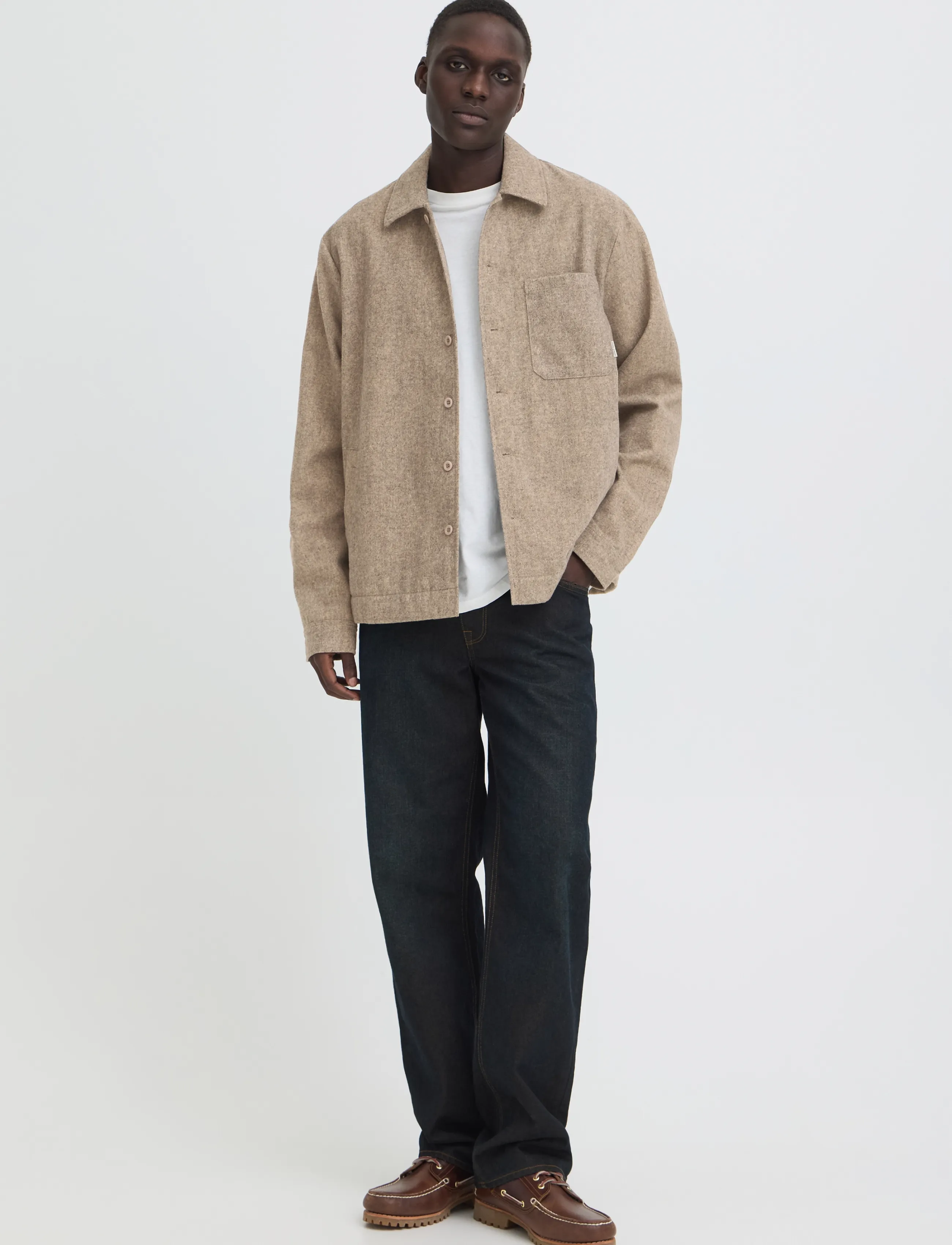 Blend BHELJAS OVERSHIRT - Jacken - CROCKERY MELANGE / beige