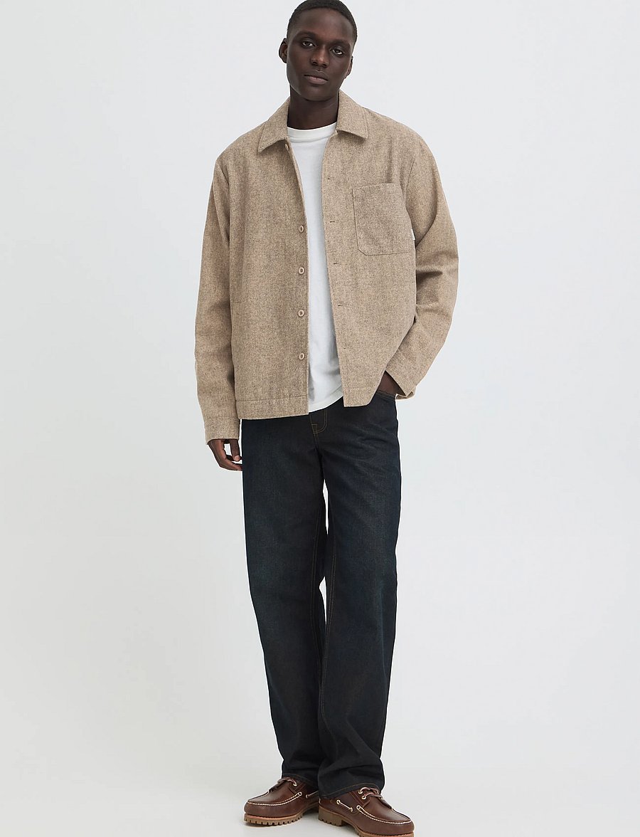 Blend - BHELJAS OVERSHIRT - frühlingsjacken - crockery melange - 0