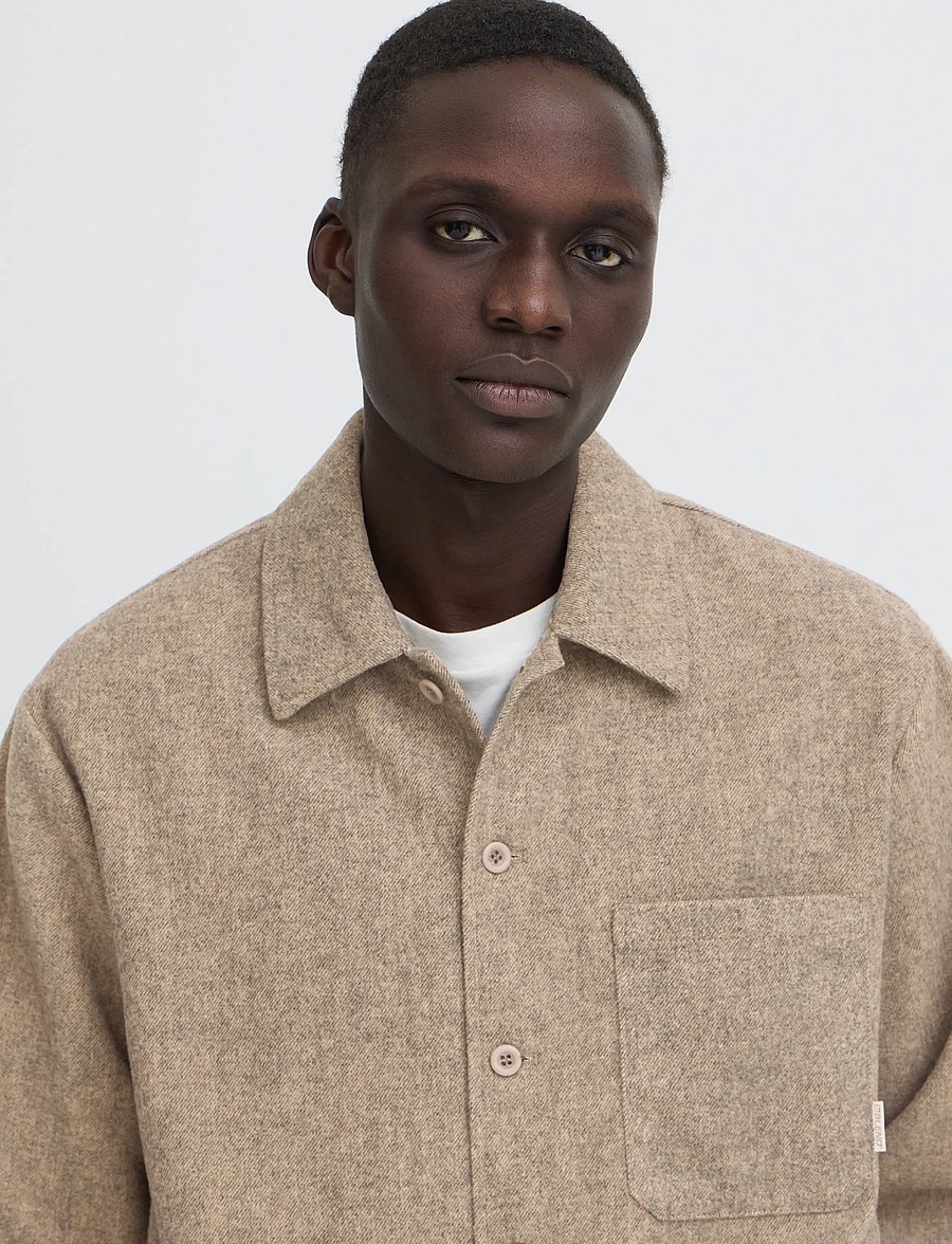 Blend - BHELJAS OVERSHIRT - frühlingsjacken - crockery melange - 4