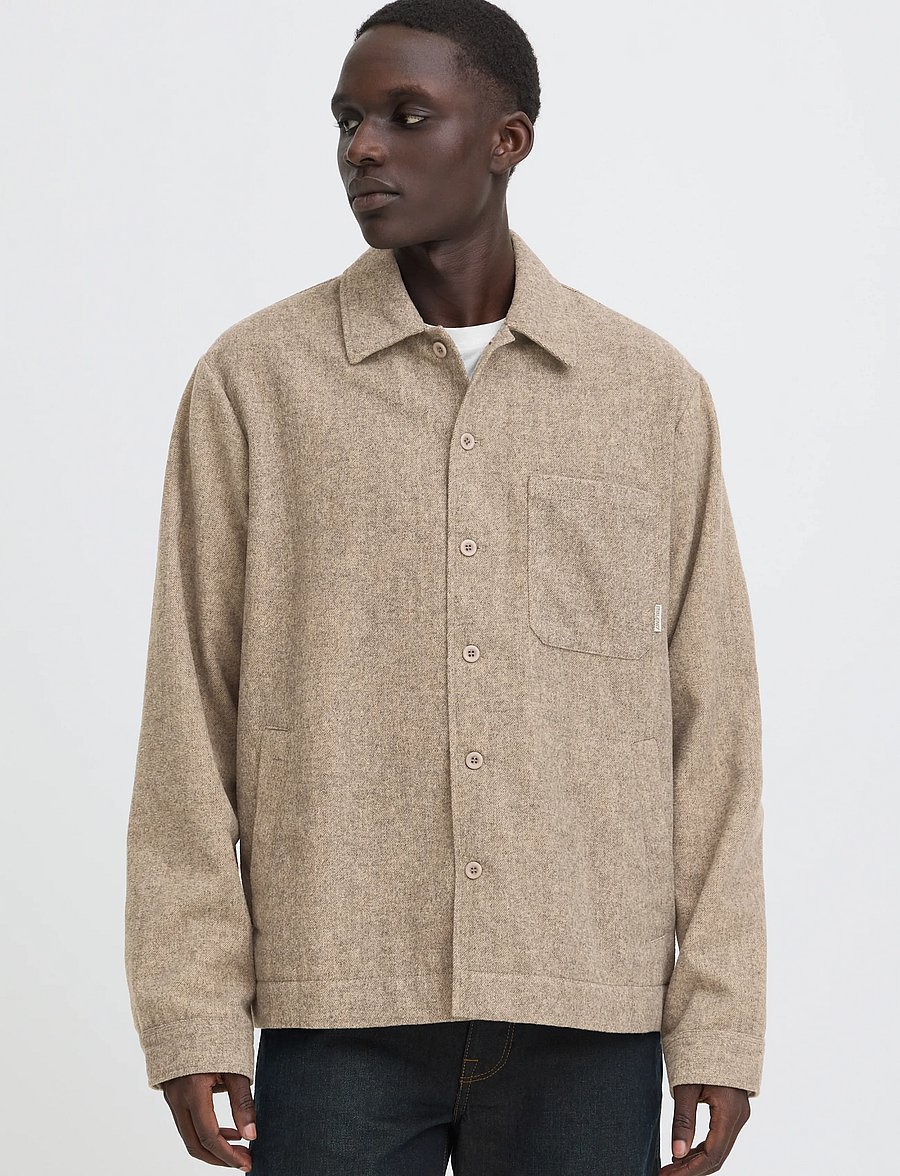 Blend - BHELJAS OVERSHIRT - frühlingsjacken - crockery melange - 5