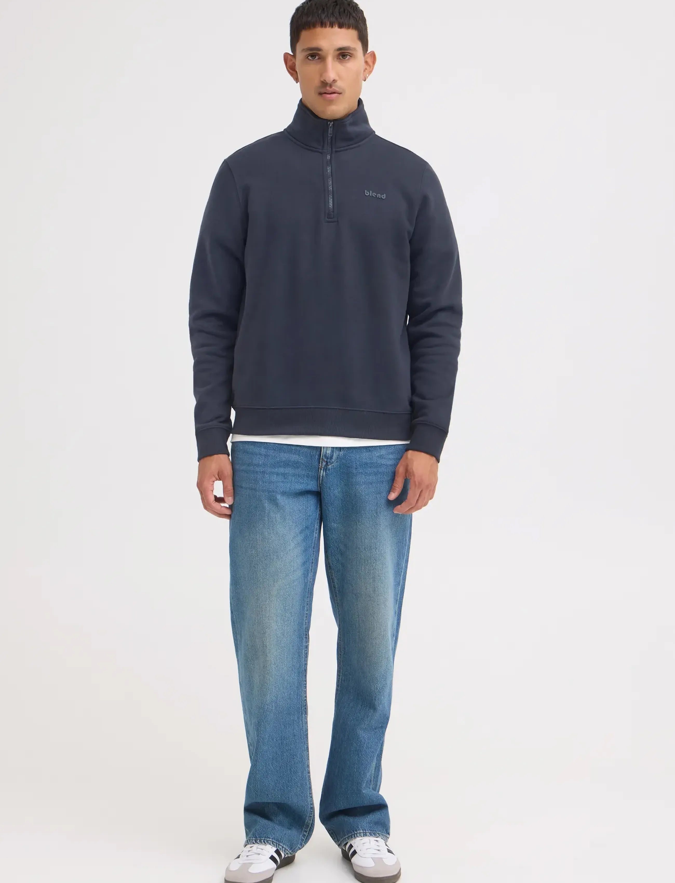Blend BHDOWNTON HALFZIP PP NOOS - Deals - DARK NAVY / navy