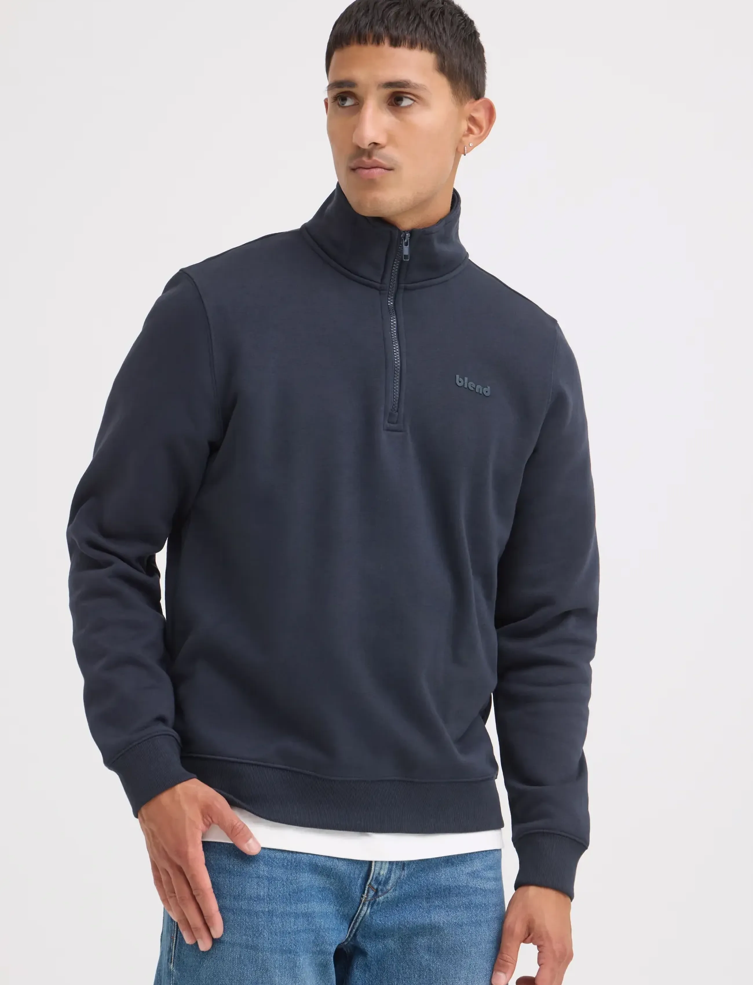 Blend - BHDOWNTON HALFZIP PP NOOS - die niedrigsten preise - dark navy - 5