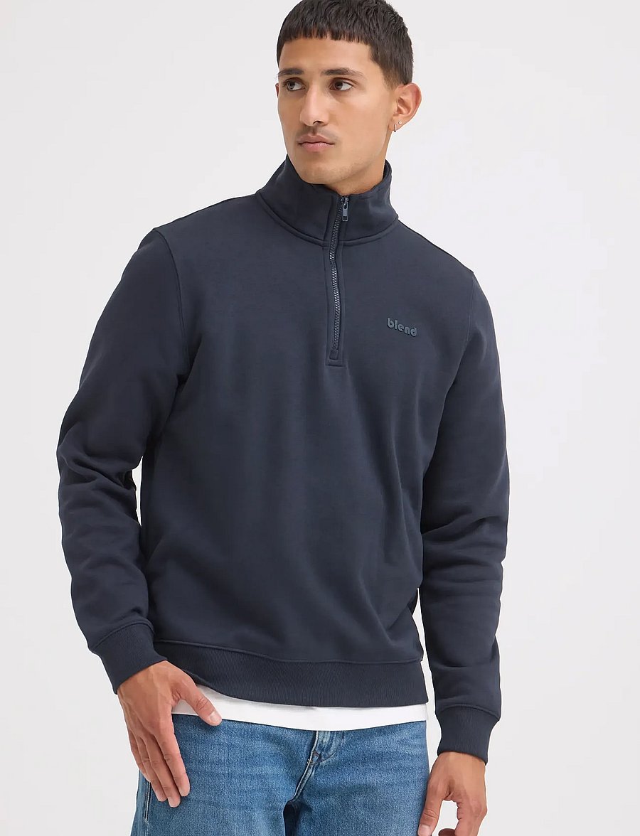 Blend - BHDOWNTON HALFZIP PP NOOS - collections - dark navy - 5