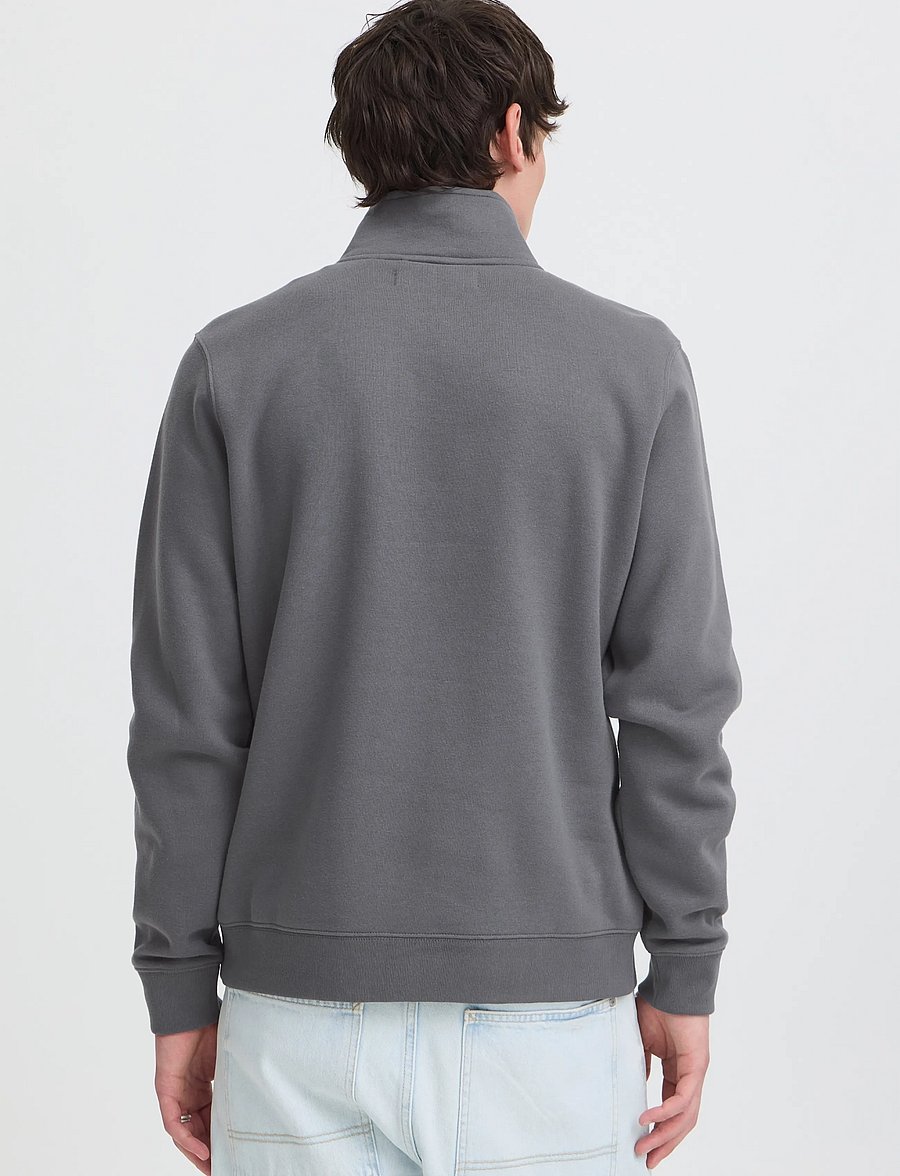 Blend - BHDOWNTON HALFZIP PP NOOS - sweatshirts - iron gate - 3