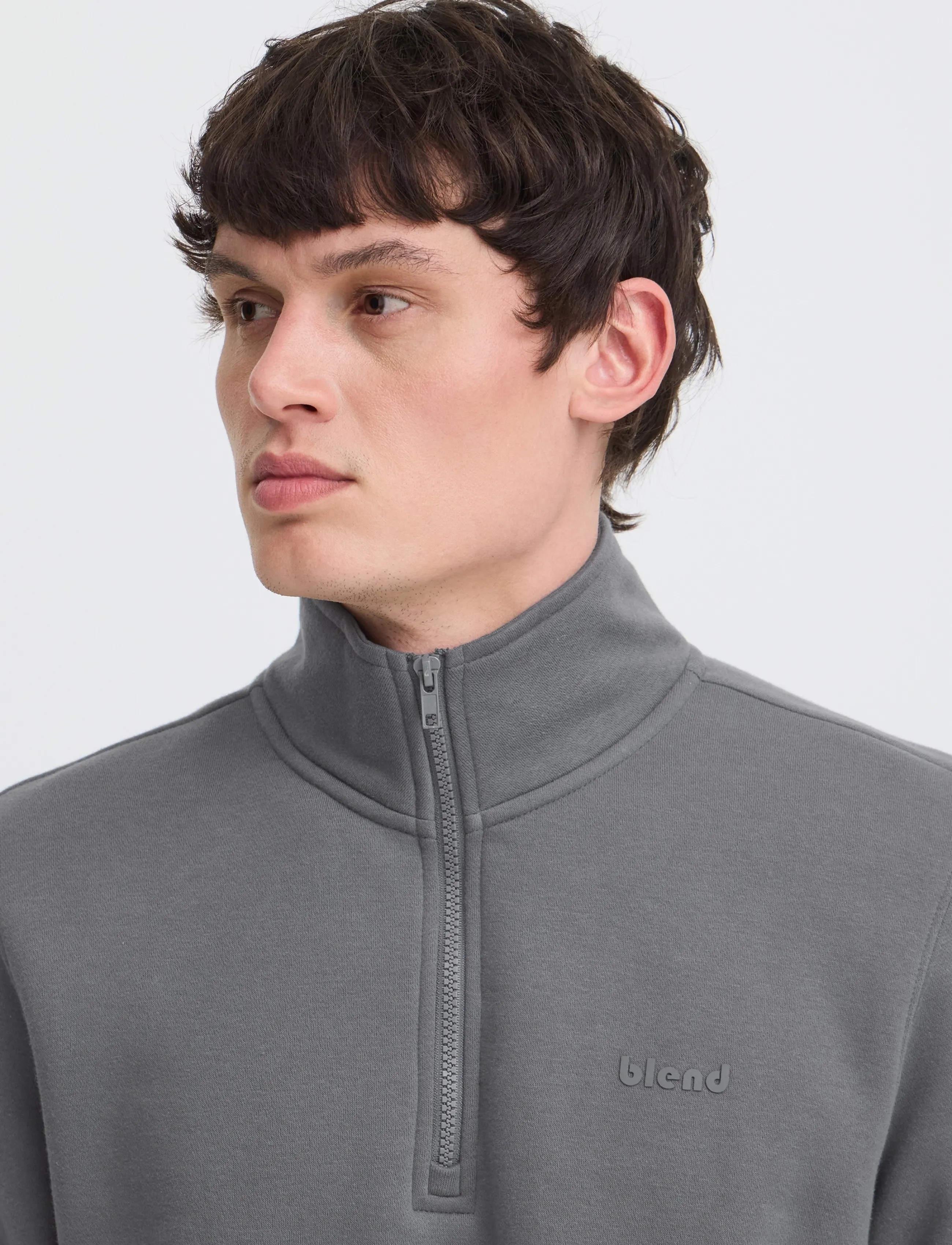 Blend - BHDOWNTON HALFZIP PP NOOS - iron gate - 4