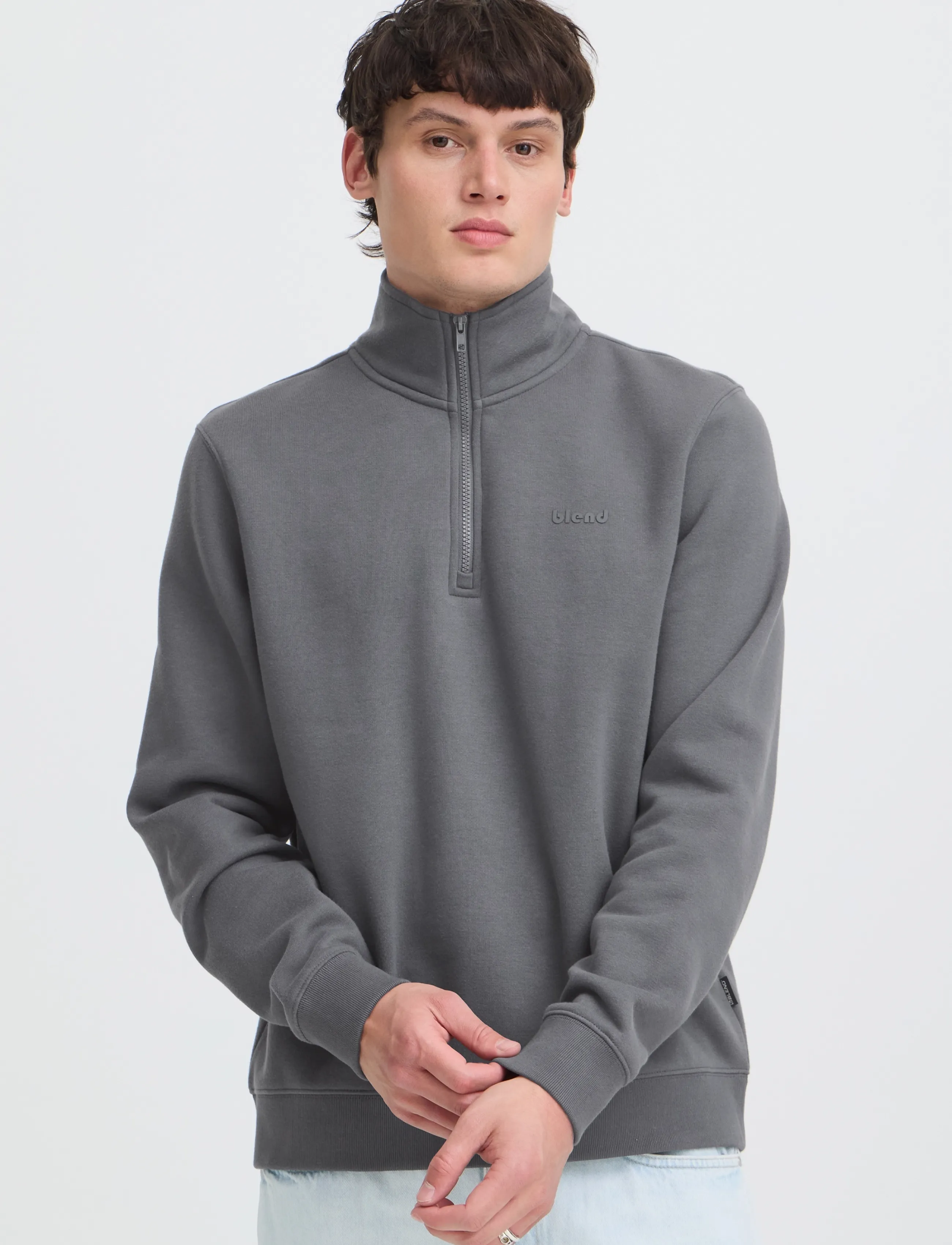 Blend - BHDOWNTON HALFZIP PP NOOS - iron gate - 5