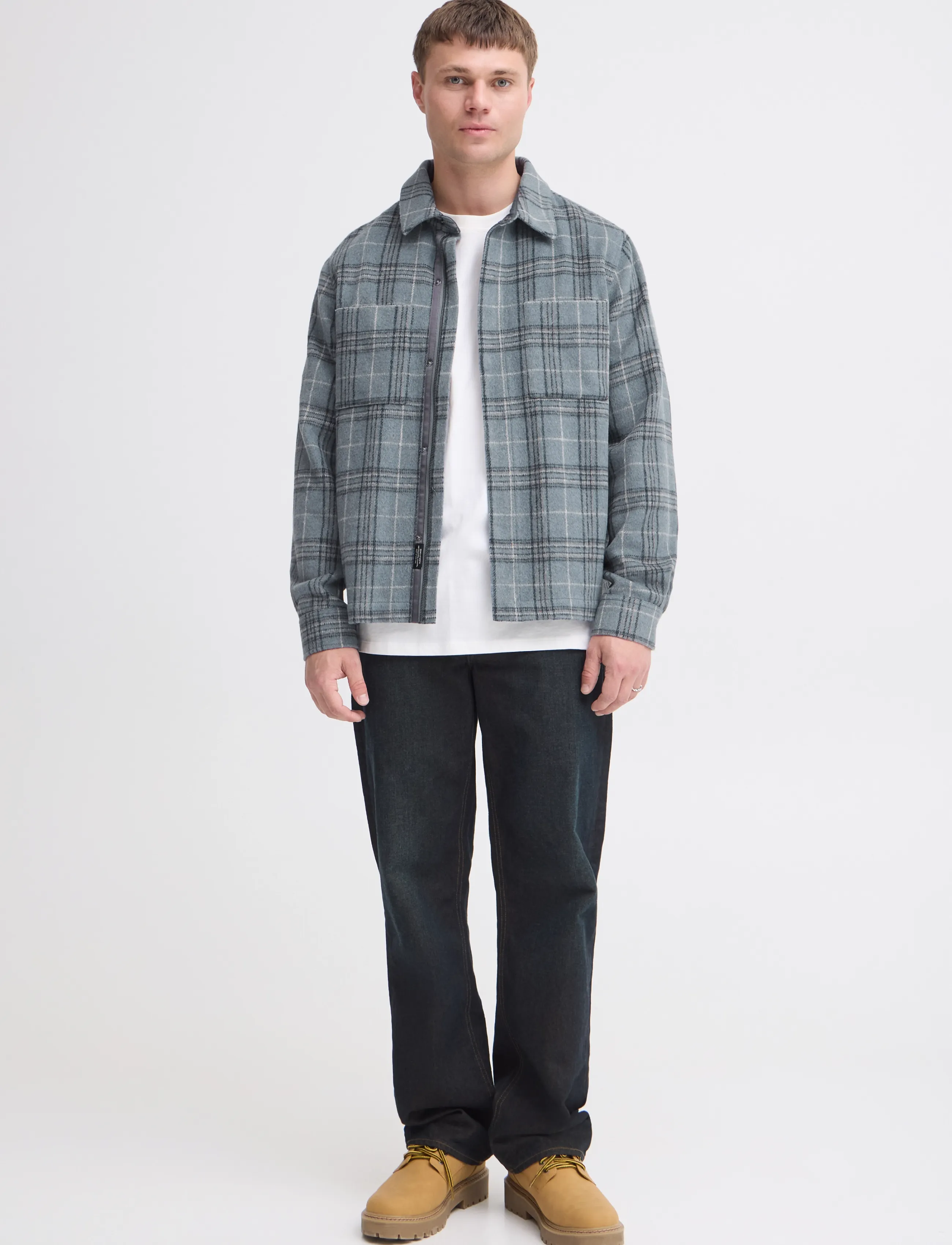 Blend BHFAUST OVERSHIRT - Überhemden - STORMY WEATER / blue