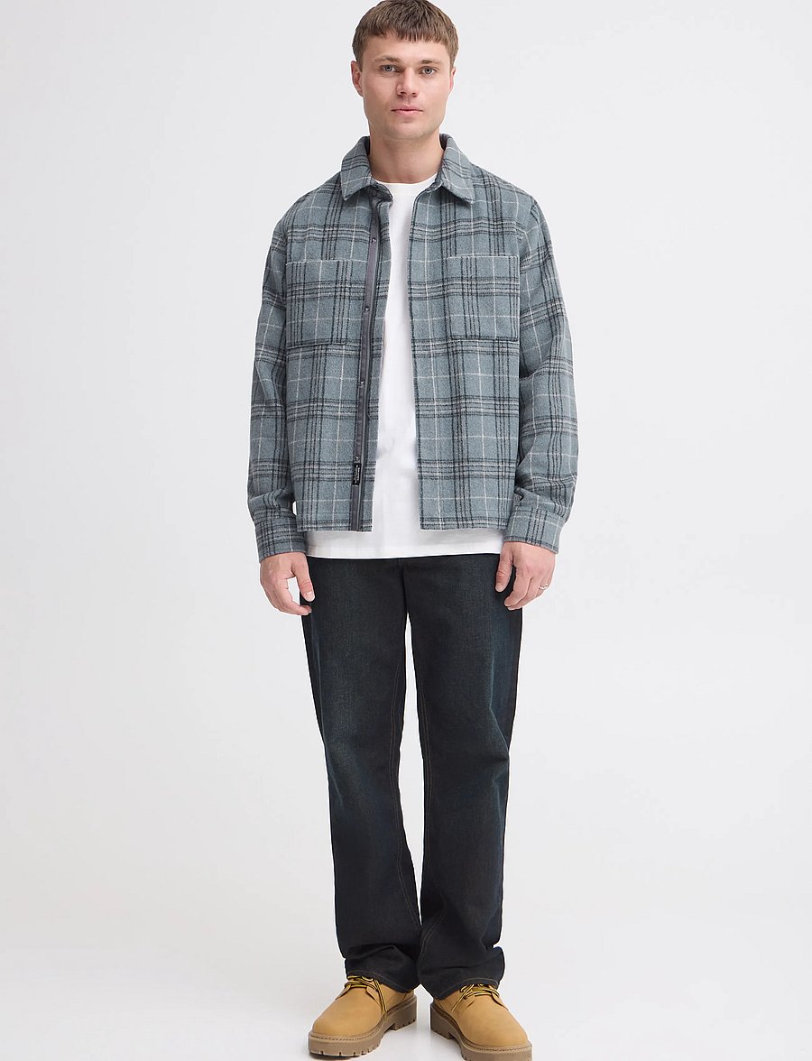 Blend - BHFAUST OVERSHIRT - Überhemden - stormy weater - 0