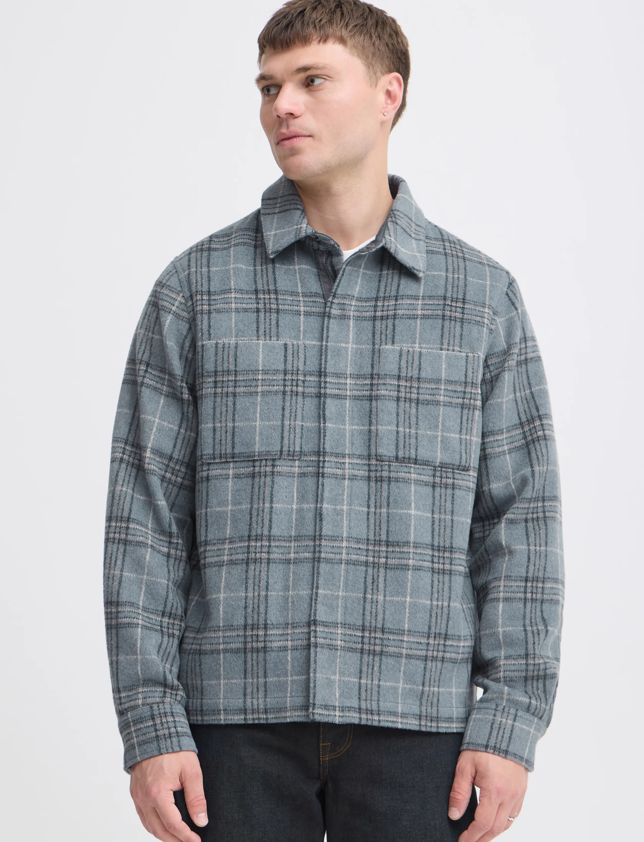 Blend - BHFAUST OVERSHIRT - Überhemden - stormy weater - 5