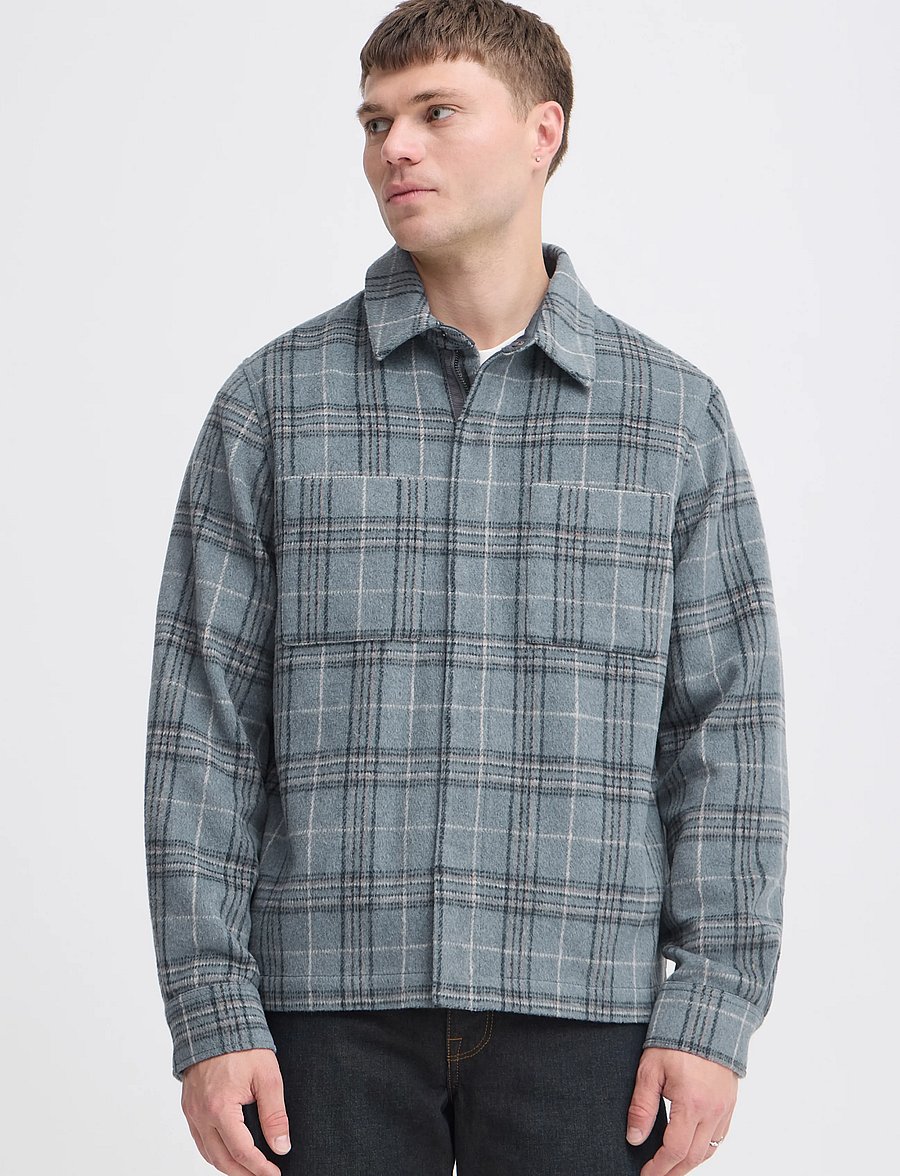 Blend - BHFAUST OVERSHIRT - Überhemden - stormy weater - 5