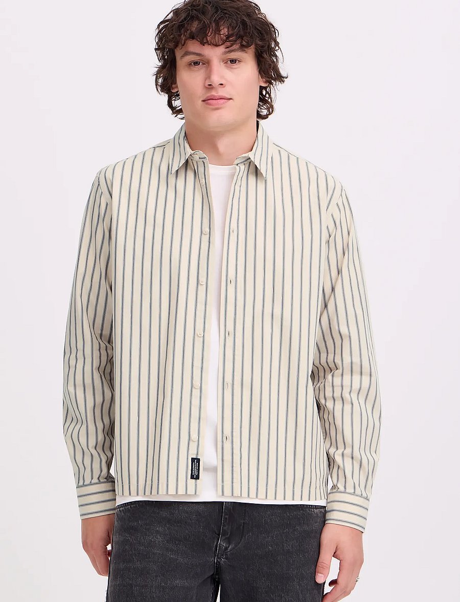 Blend - BHCLAY SHIRT - stribede skjorter - oyster gray - 4
