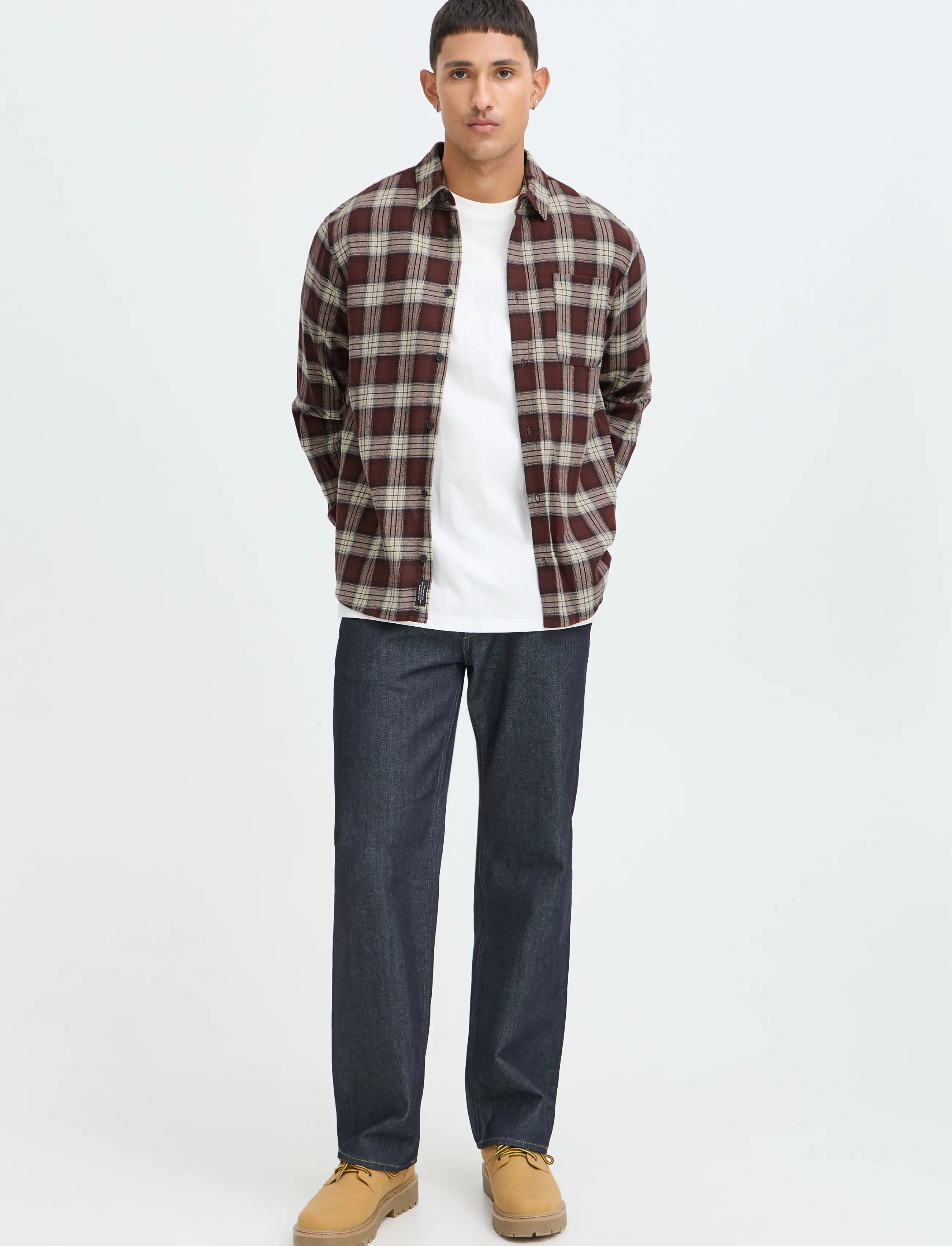 Blend BHCLAUS SHIRT - Ternede skjorter - RUM RAISIN / burgundy