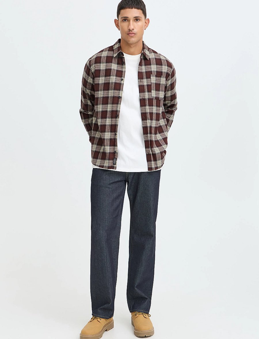 Blend - BHCLAUS SHIRT - flannel-skjorter - rum raisin - 0