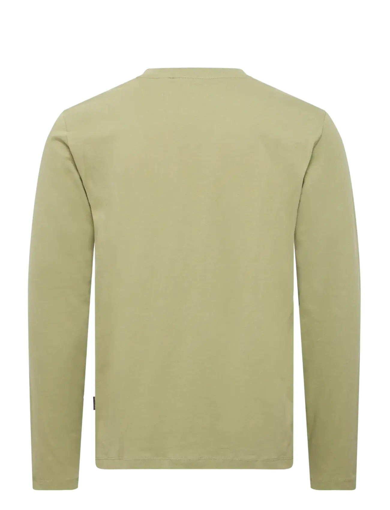 Blend - BHLANDON L/S LOGO TEE - langærmede t-shirts - oil green - 2