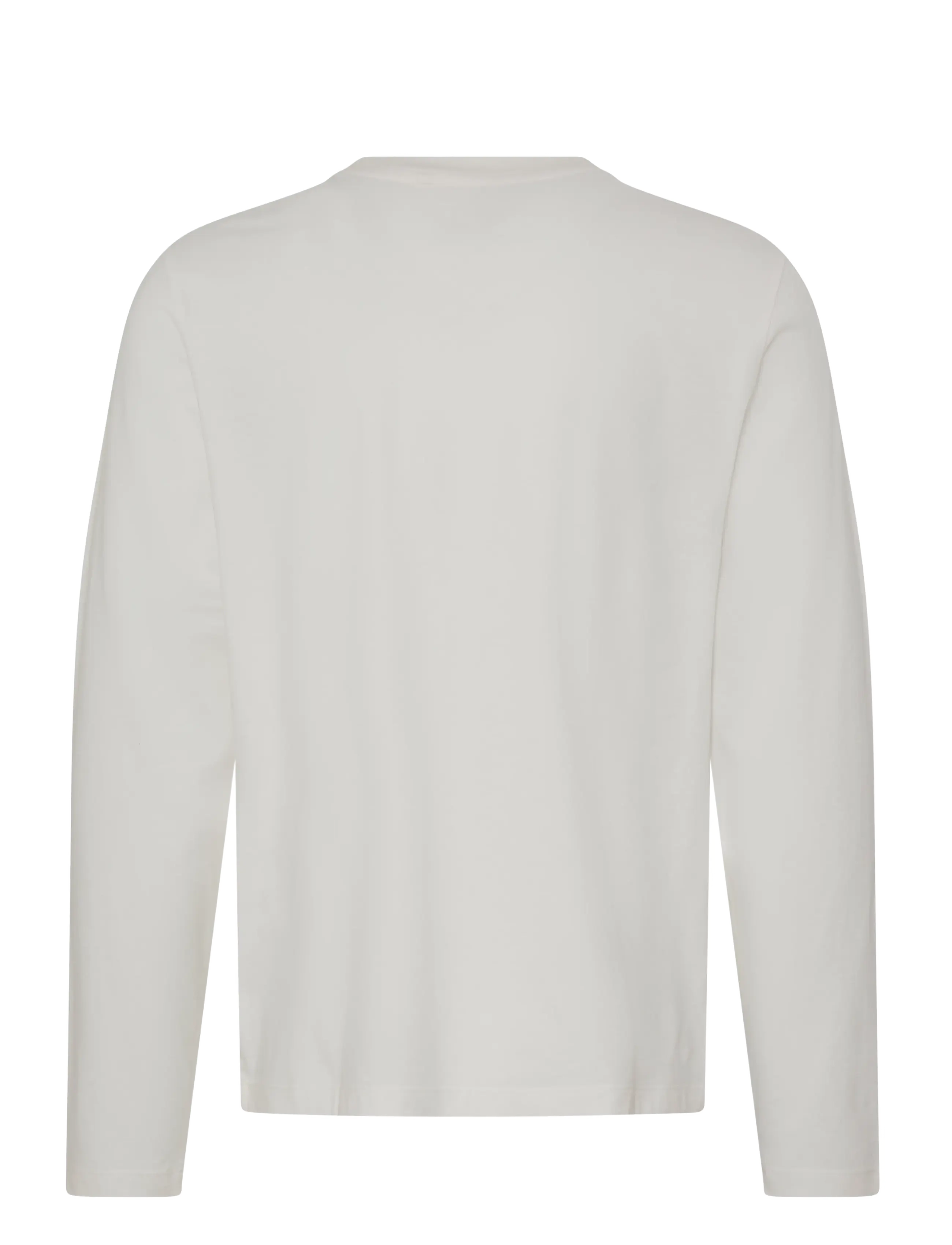 Blend - BHLANDON L/S LOGO TEE - langærmede t-shirts - snow white - 2