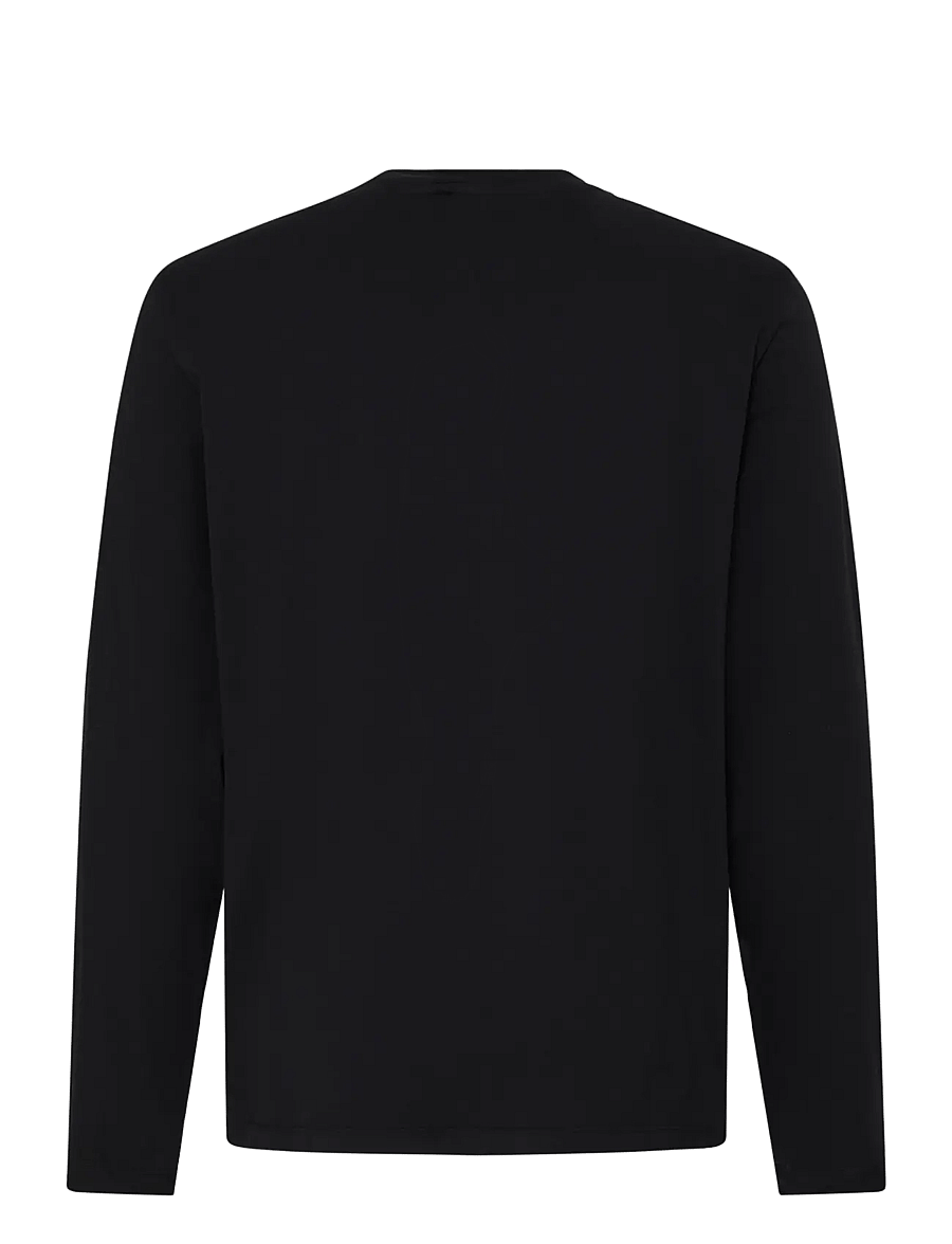 Blend - BHLEONARDO L/S LOGO TEE - langærmede t-shirts - black beauty - 2
