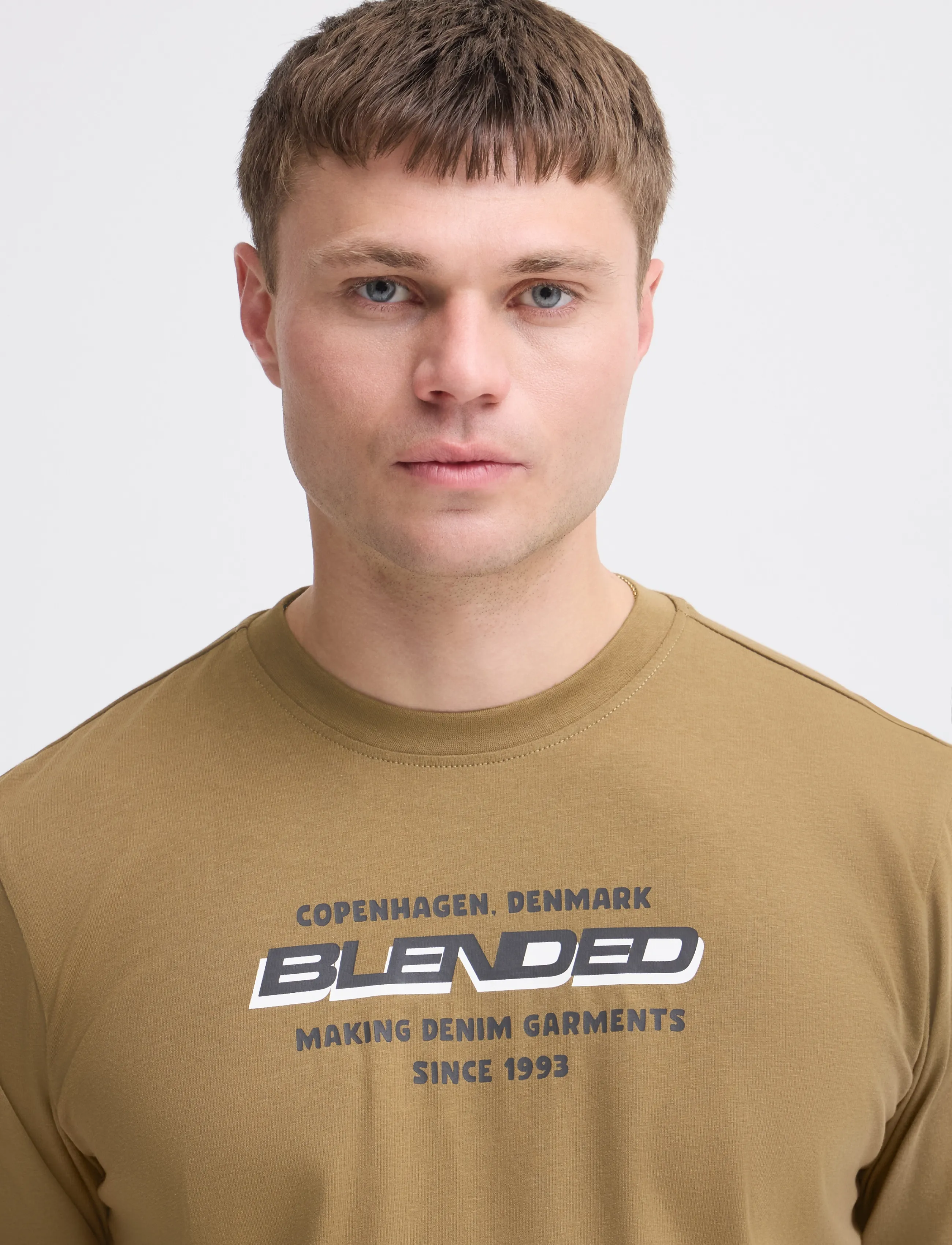 Blend - BHLEONARDO L/S LOGO TEE - langærmede t-shirts - kangaroo - 4