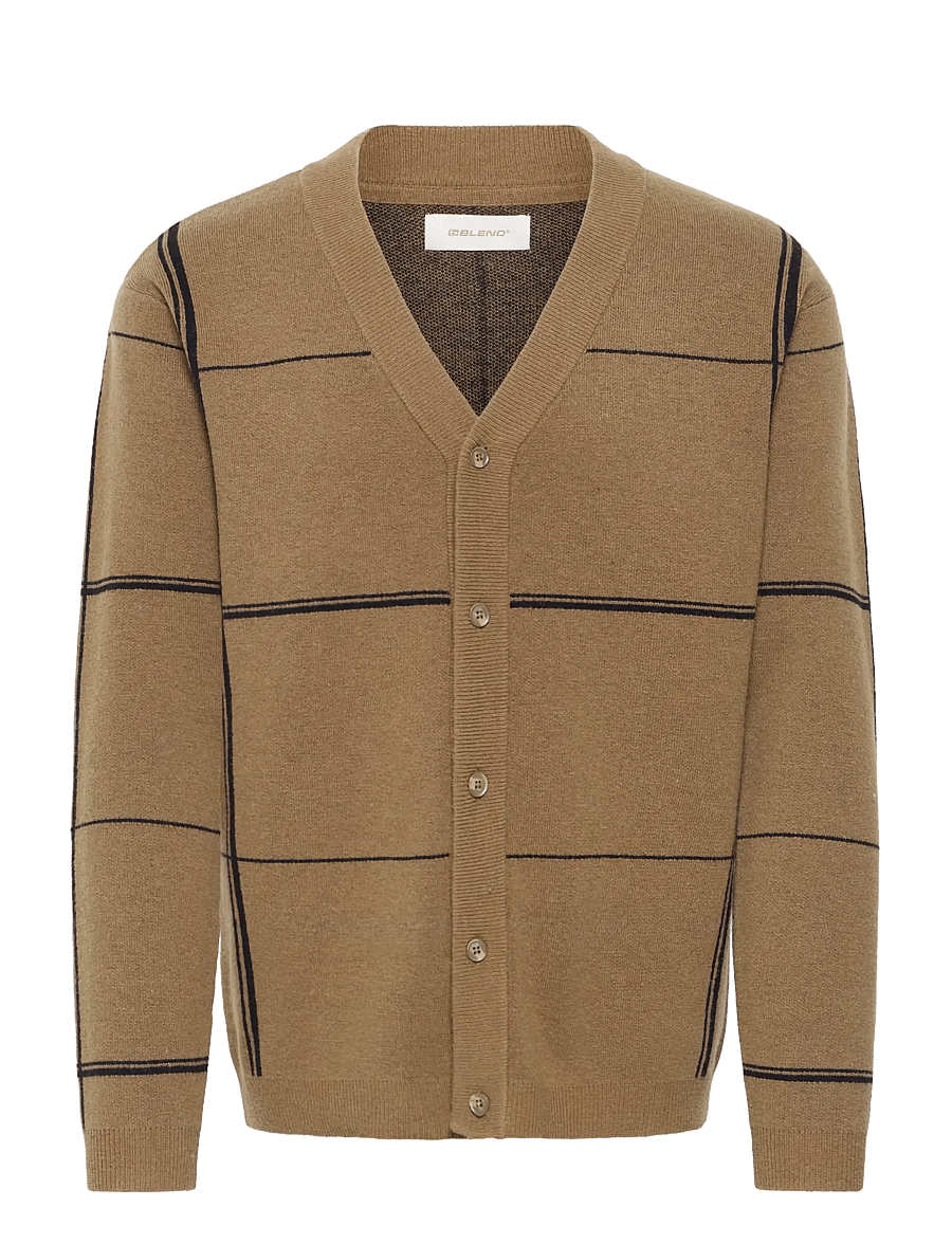 Blend - BHBRANKO CARDIGAN CHECK - kardiganid - kangaroo - 1