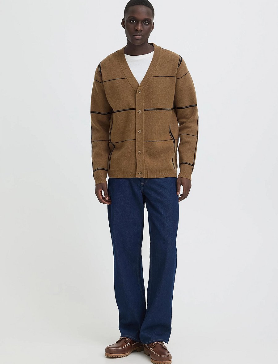 Blend - BHBRANKO CARDIGAN CHECK - kardiganid - kangaroo - 0