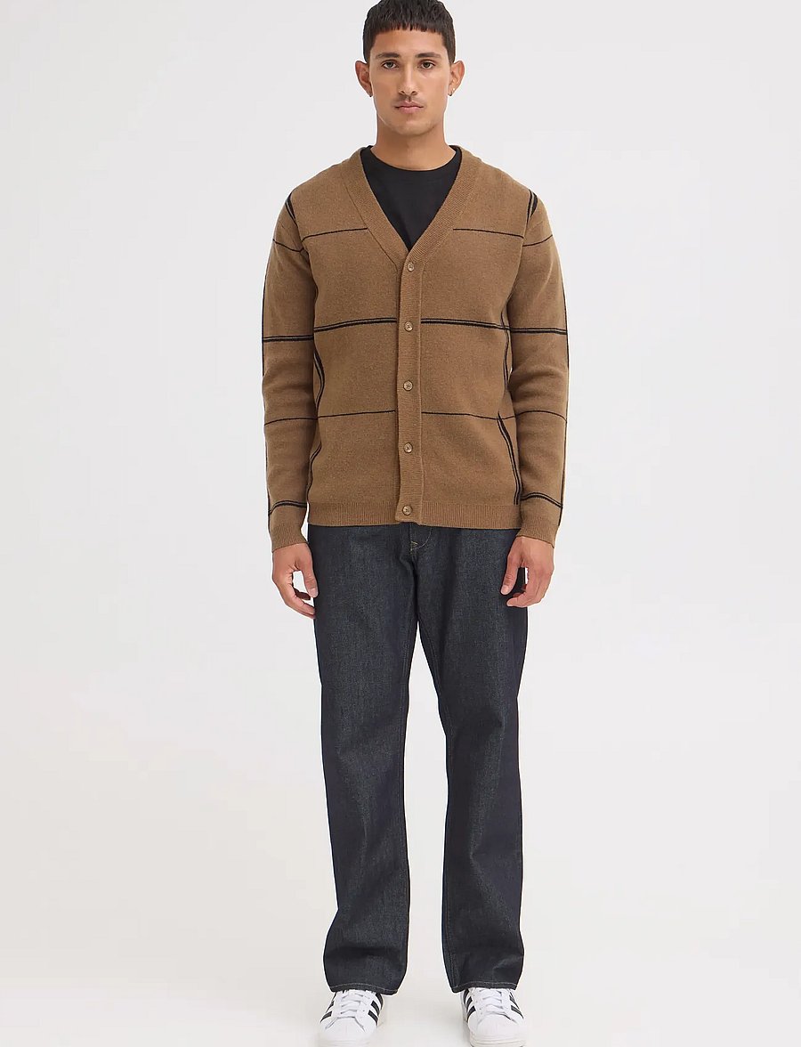Blend - BHBRANKO CARDIGAN CHECK - koftor - kangaroo - 0