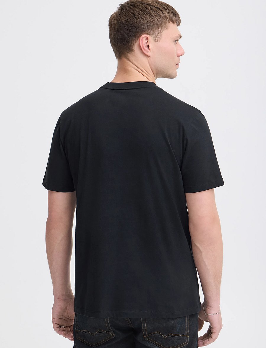 Blend - BHLEYTON S/S GRAPHIC TEE - kurzärmelige t-shirts - black beauty - 3