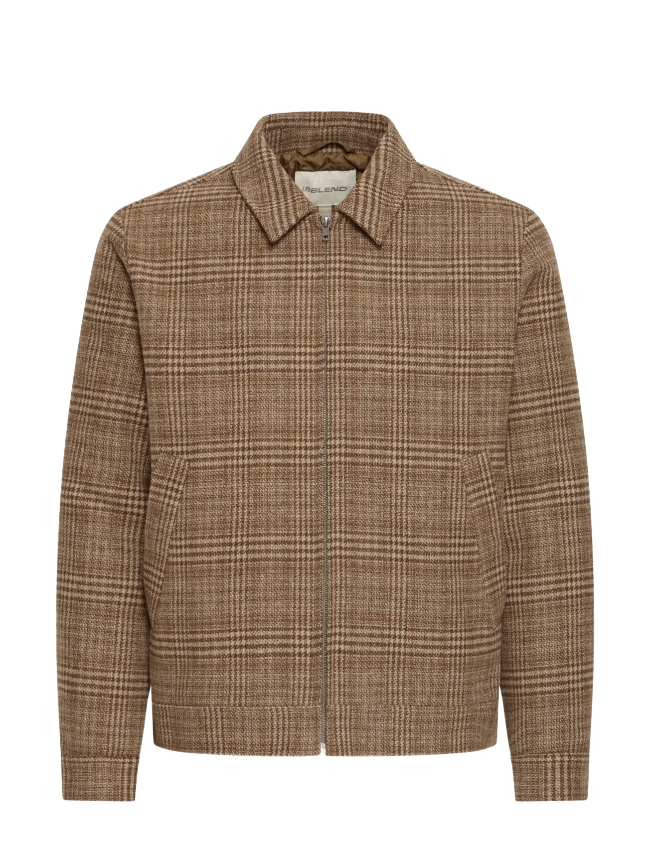 Blend - BHGILBERTO WOOL CHECK JKT - turkish coffee - 1