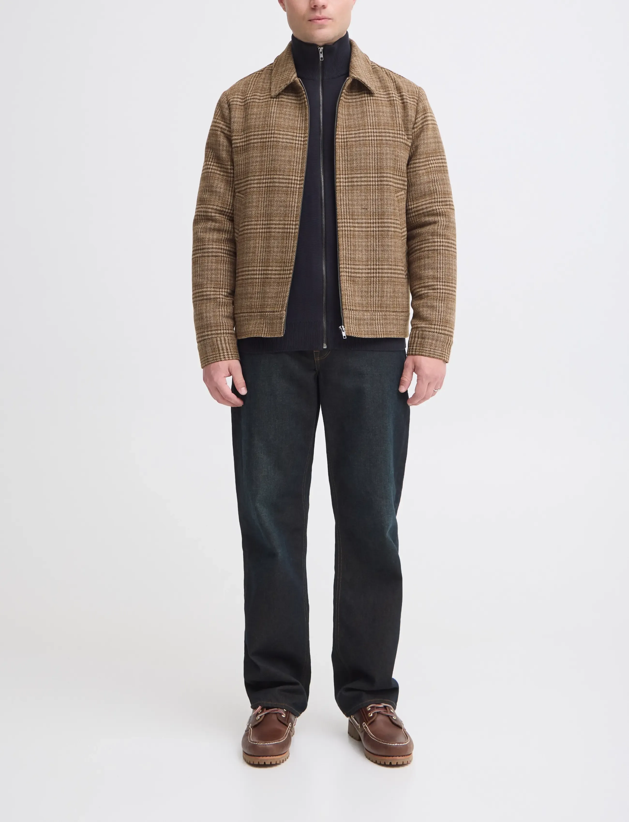 Blend BHGILBERTO WOOL CHECK JKT - Kollektionen - TURKISH COFFEE / brown