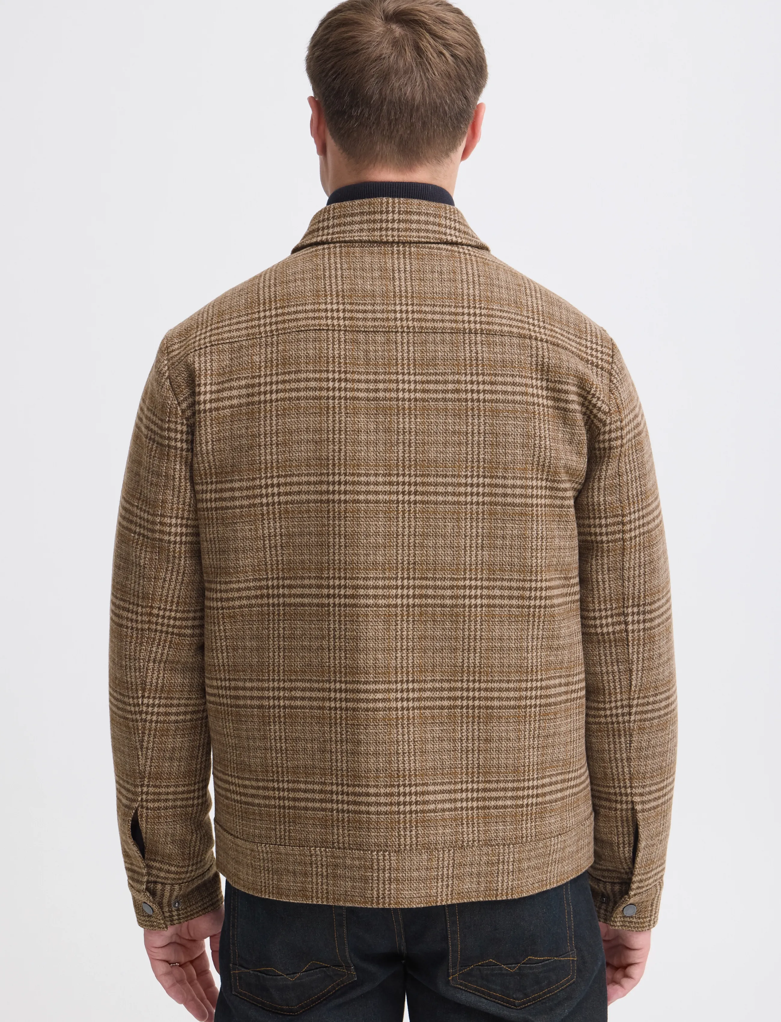 Blend - BHGILBERTO WOOL CHECK JKT - turkish coffee - 3