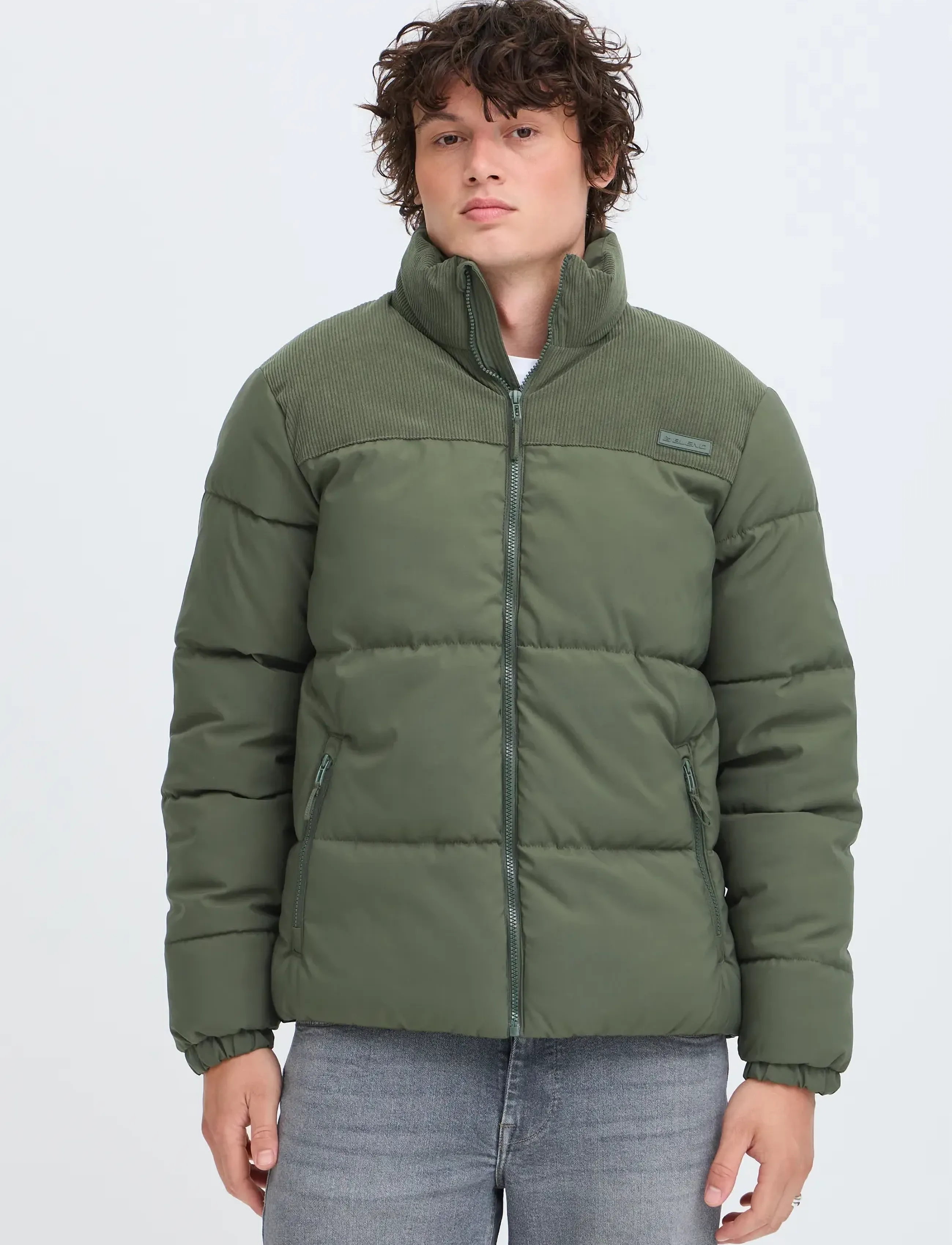Blend Bhflynn Fabric Mix Jkt., Mænd, Stofmix Dynejakke, Kakigrøn, Str: XXXL