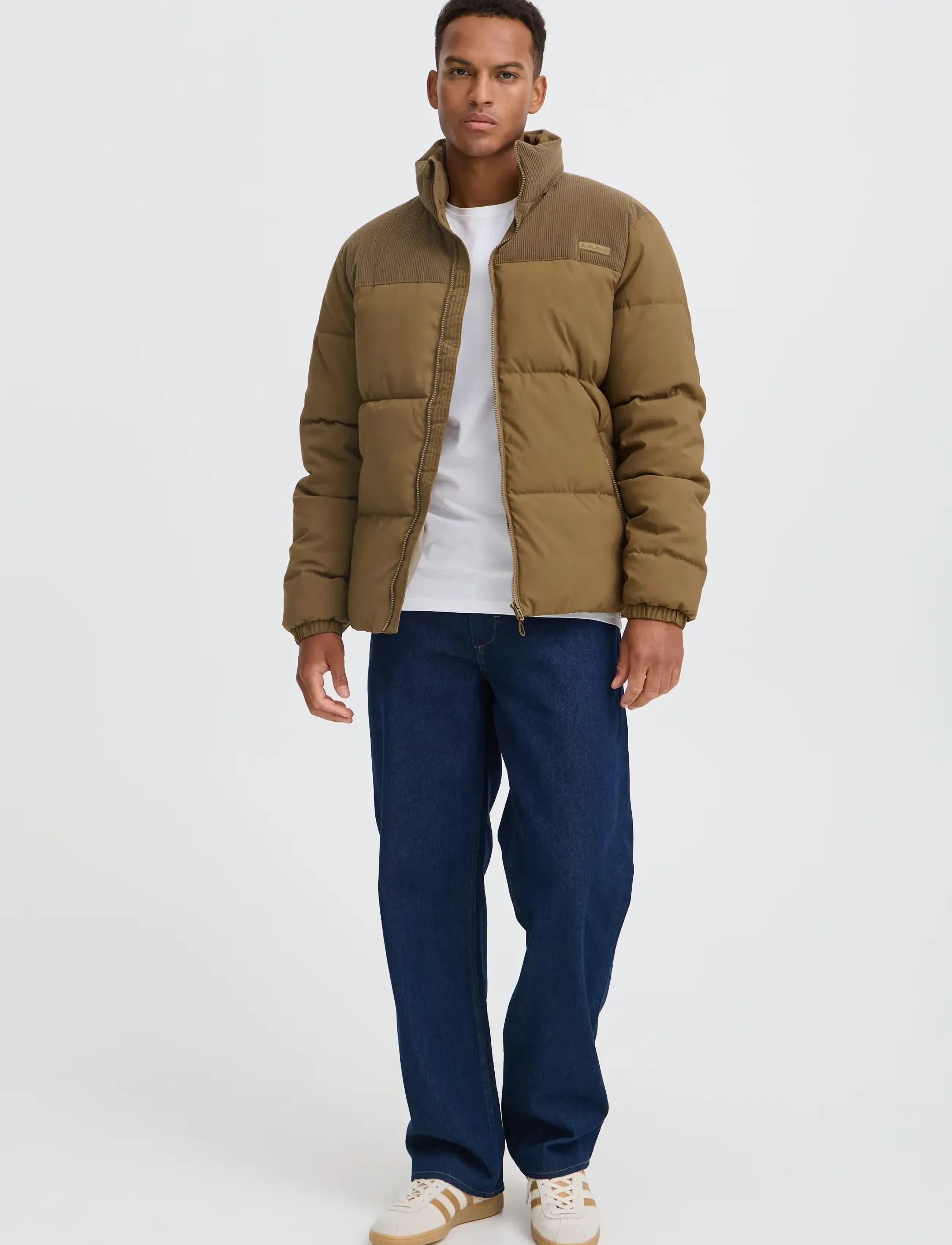 Blend BHFLYNN FABRIC MIX JKT. - Jaunumi - KANGAROO / brown