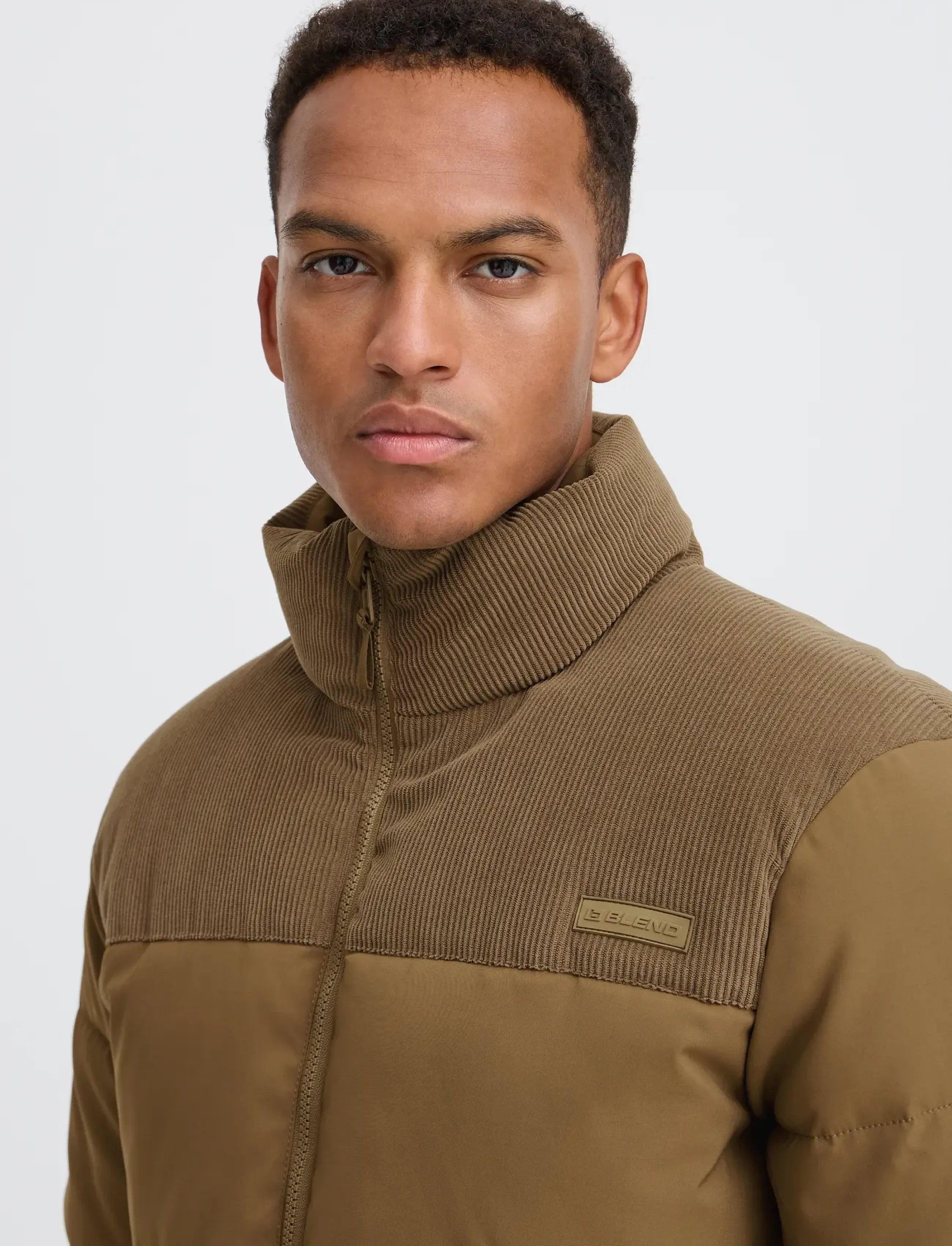 Blend - BHFLYNN FABRIC MIX JKT. - vinterjackor - kangaroo - 4