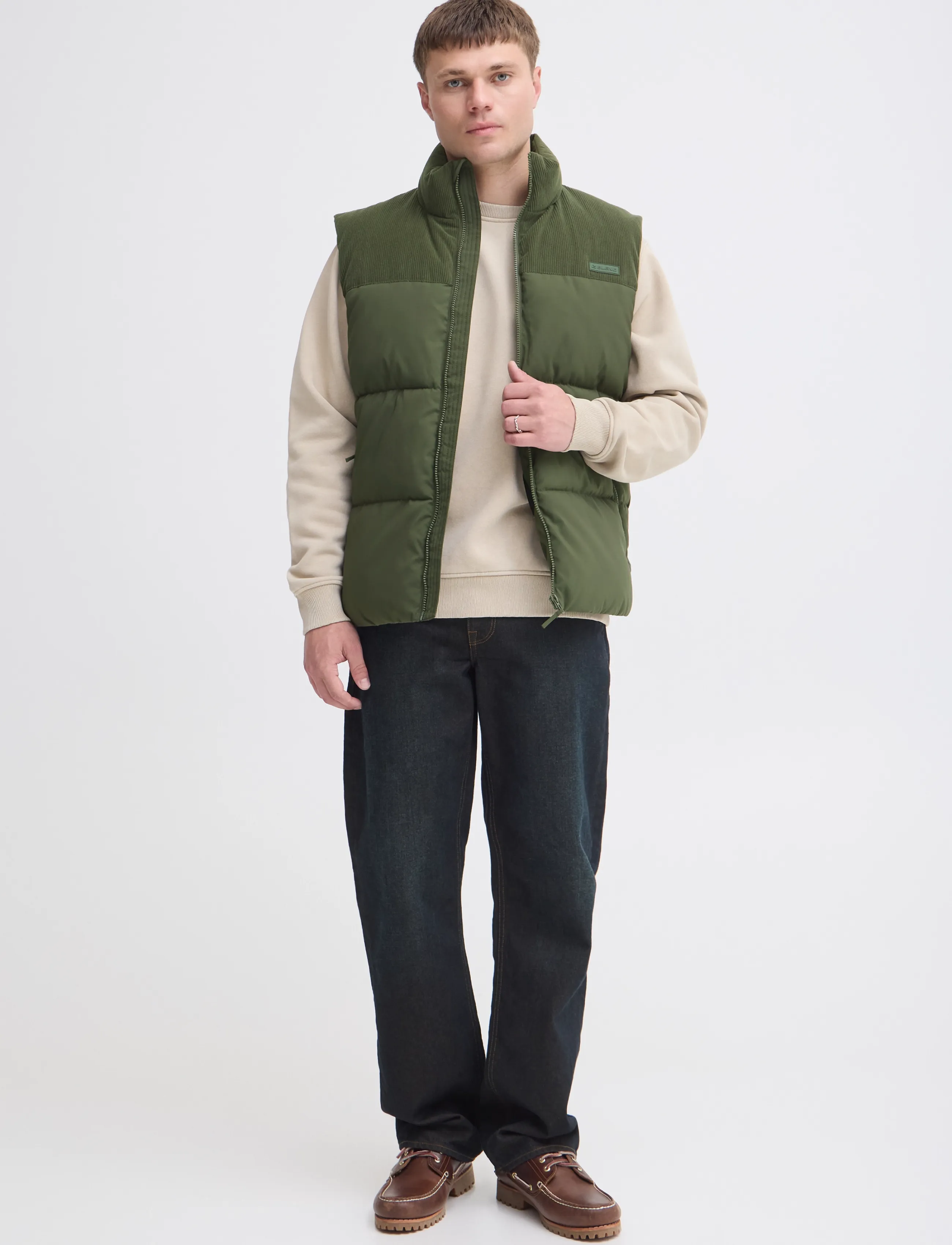 Blend BHFLYNN VEST - Kollektionen - DEEP DEPTHS / khaki/green