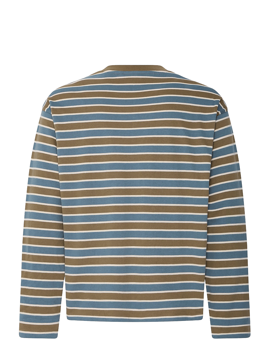 Blend - BHKHALID L/S STRIPE TEE - stormy weather - 2