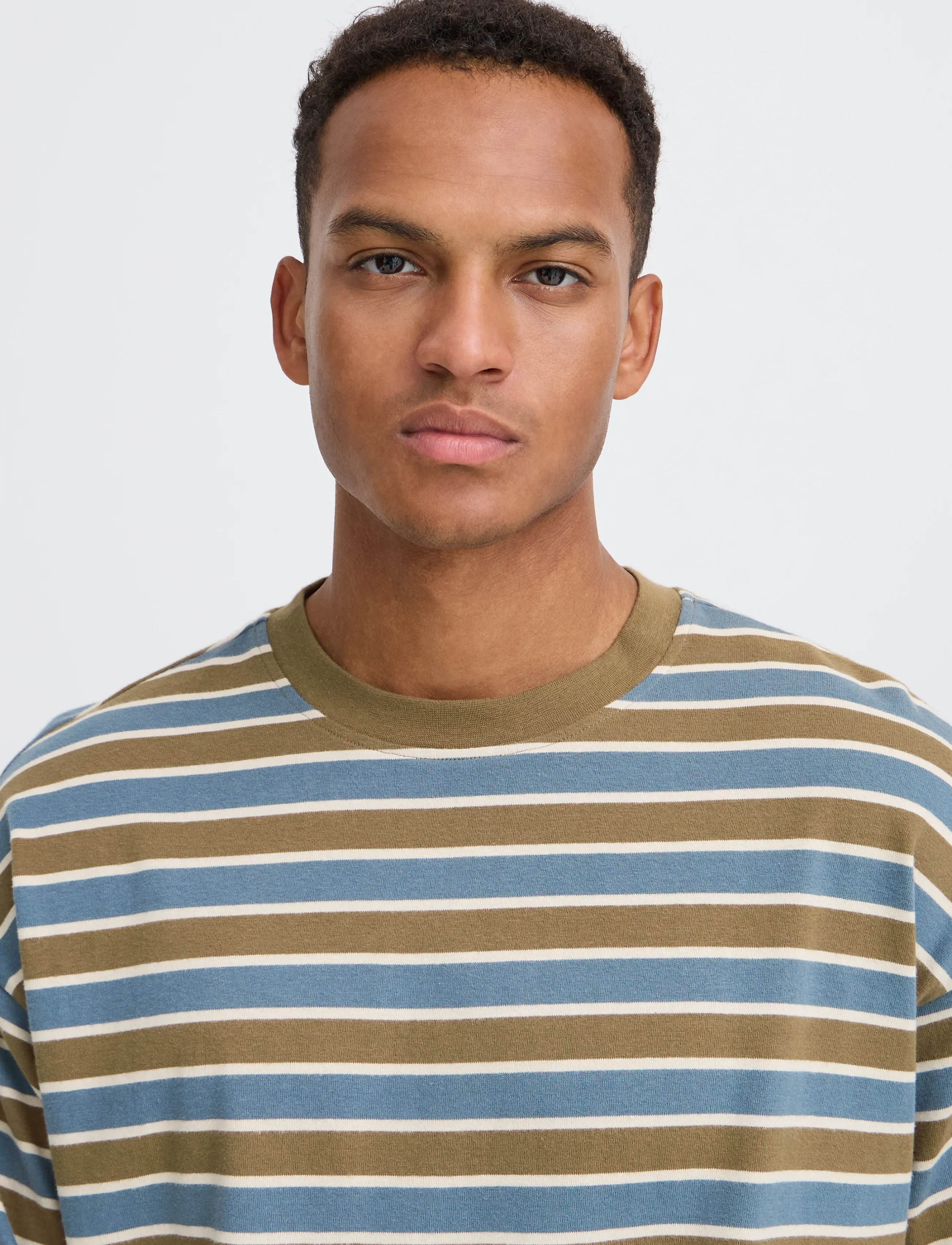 Blend - BHKHALID L/S STRIPE TEE - stormy weather - 4